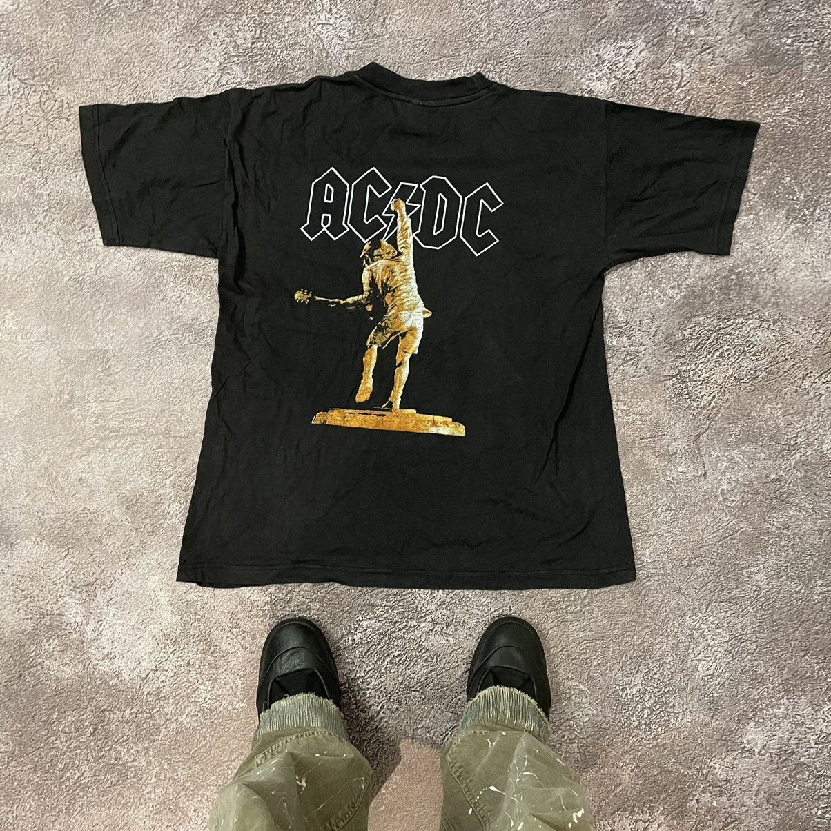 Vintage Vintage 90s AC DC Sun Faded Graphic Band Tee Grunge Boxy L Size US L / EU 52-54 / 3 - 3 Thumbnail