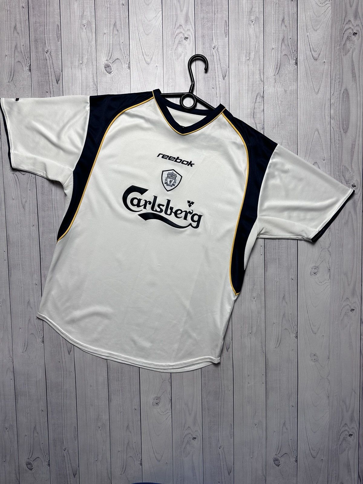 Vintage Liverpool Reebok soccer jersey size M away rare