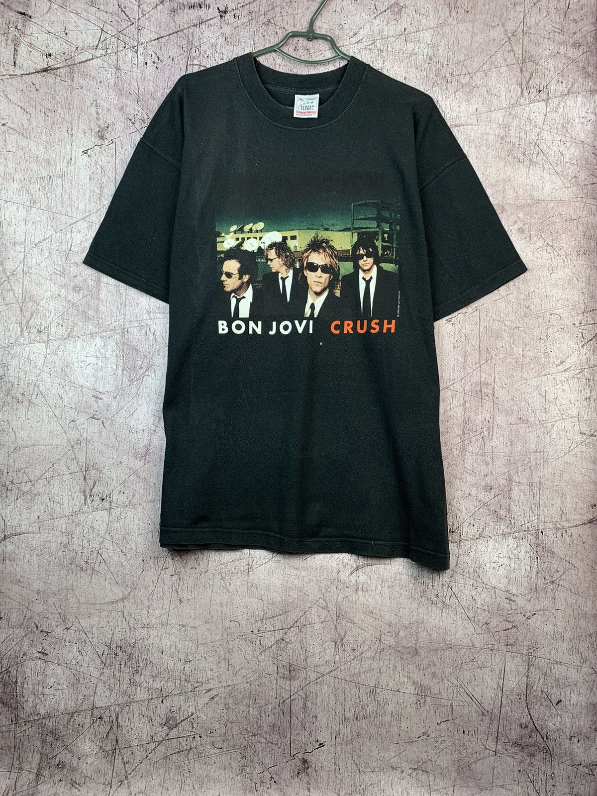 Band Tees × Vintage Bon Jovi Crush Tour 2000 Rare Vintage ScreenStars Band Tee Size US XL / EU 56 / 4 - 1 Thumbnail