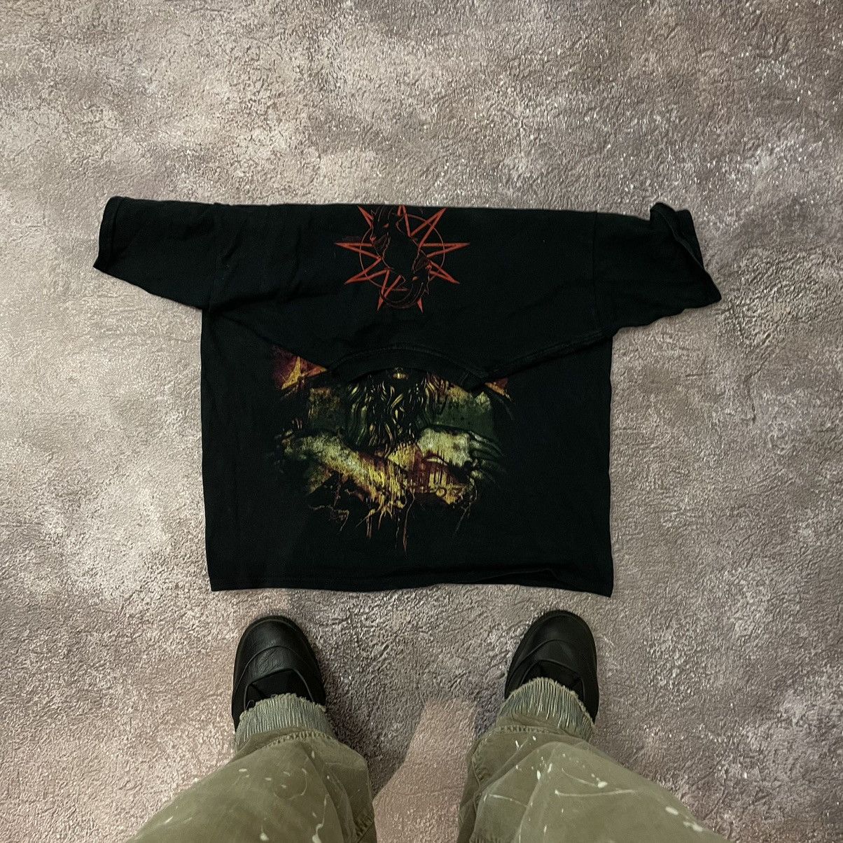 Vintage Vintage 90s Slipknot Band Graphic Tee Grunge Dark Baggy M Size US M / EU 48-50 / 2 - 6 Thumbnail