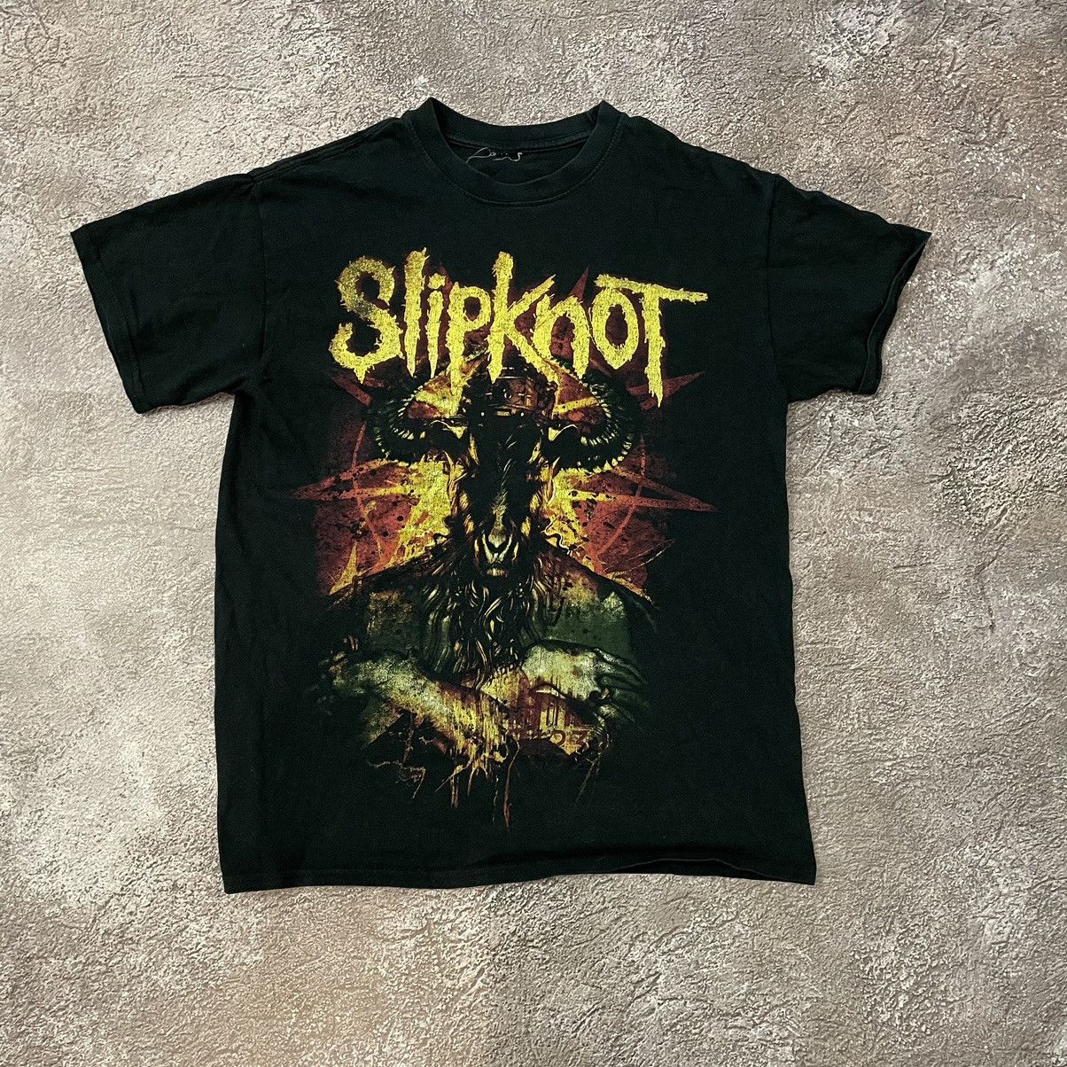 Vintage Vintage 90s Slipknot Band Graphic Tee Grunge Dark Baggy M Size US M / EU 48-50 / 2 - 3 Thumbnail