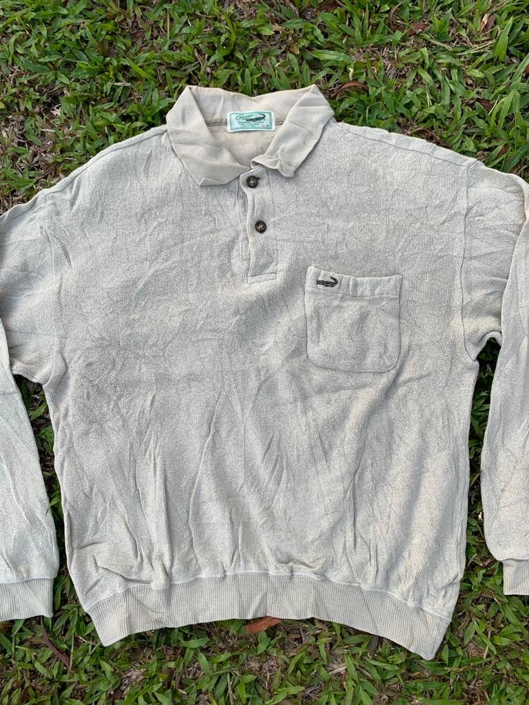 Japanese Brand × Vintage Vintage Crocodile Sweatshirt Half Button Size US M / EU 48-50 / 2 - 5 Thumbnail
