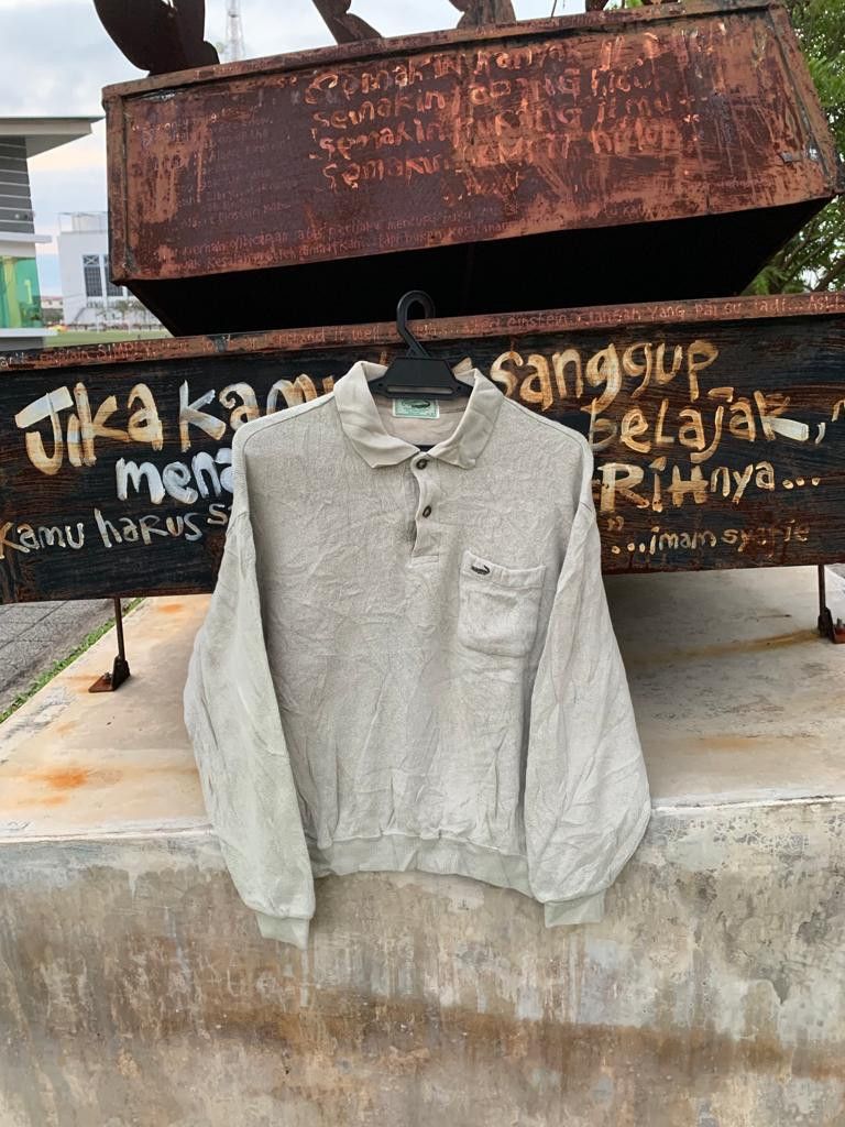 Japanese Brand × Vintage Vintage Crocodile Sweatshirt Half Button Size US M / EU 48-50 / 2 - 1 Thumbnail
