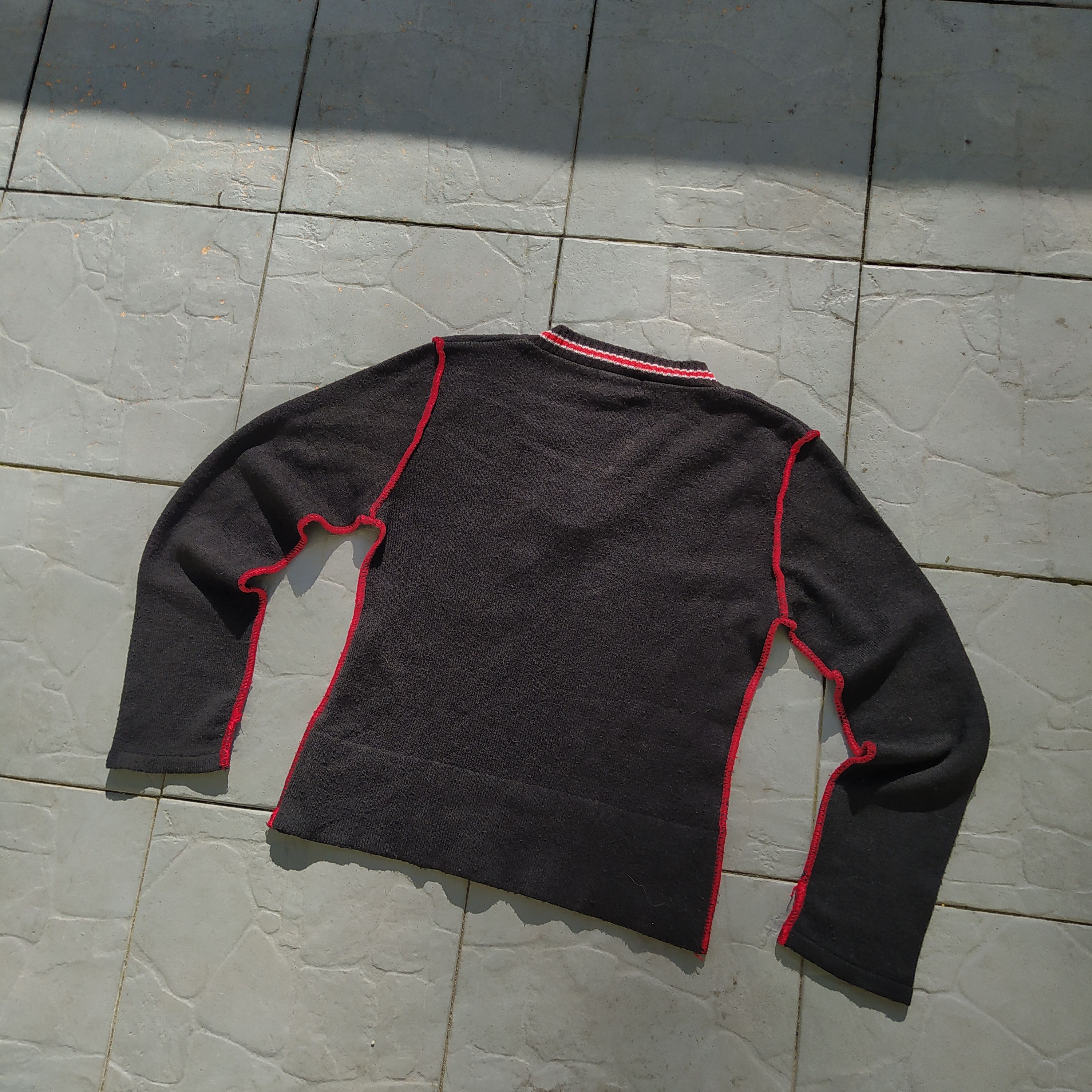 Vintage Y2K Red Devil Mall Goth Sweater KBK Kei Bi Kei Size M / US 6-8 / IT 42-44 - 7 Thumbnail