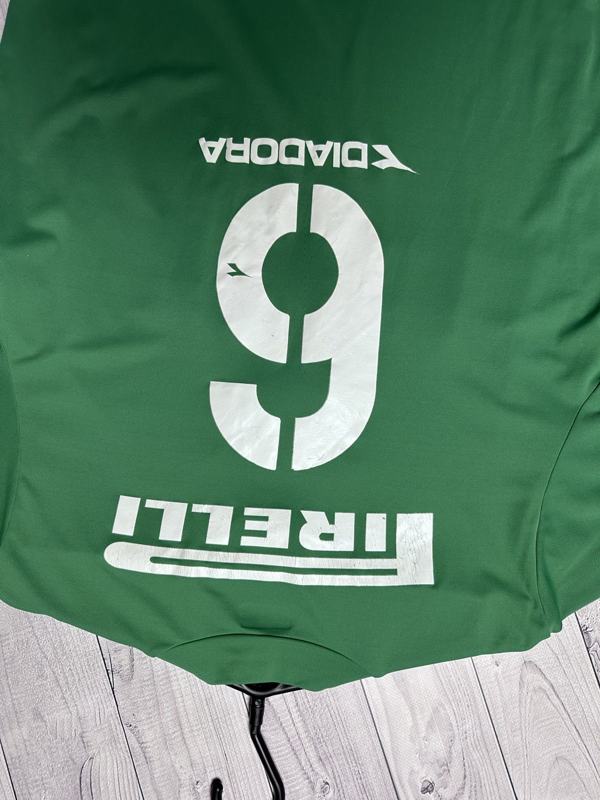 Diadora Vintage Palmeiras soccer jersey Diadora green away rare XL Size US XL / EU 56 / 4 - 7 Thumbnail