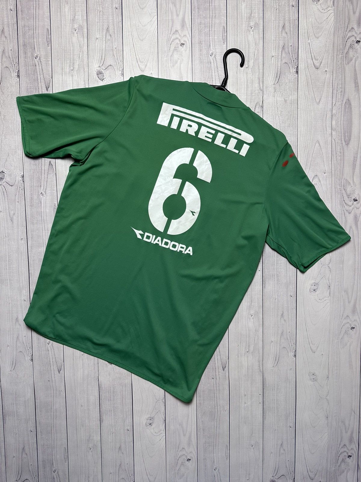 Diadora Vintage Palmeiras soccer jersey Diadora green away rare XL Size US XL / EU 56 / 4 - 6 Thumbnail