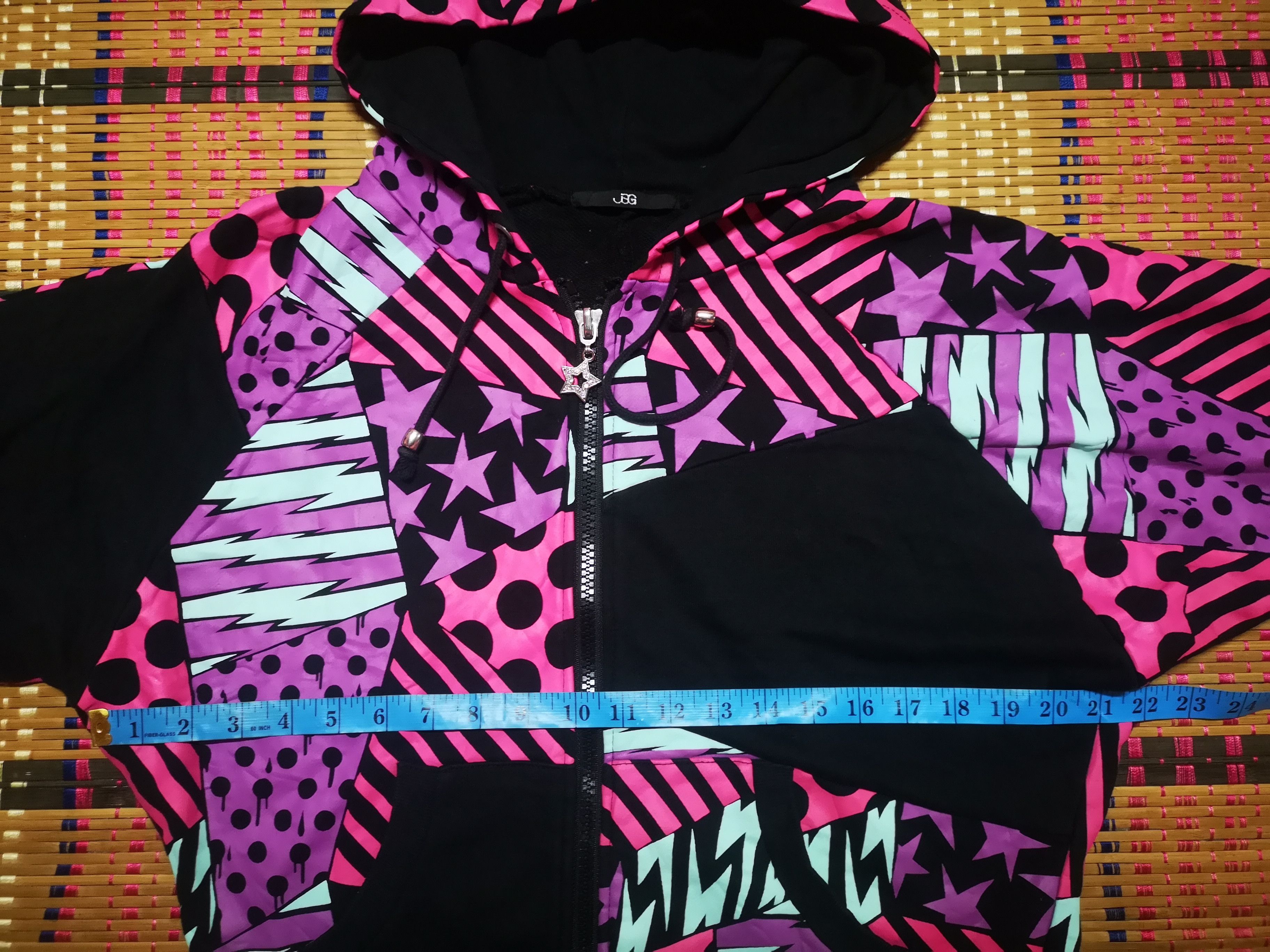 Japanese Brand JAG Patchwork zipper hoodie Size US M / EU 48-50 / 2 - 10 Thumbnail