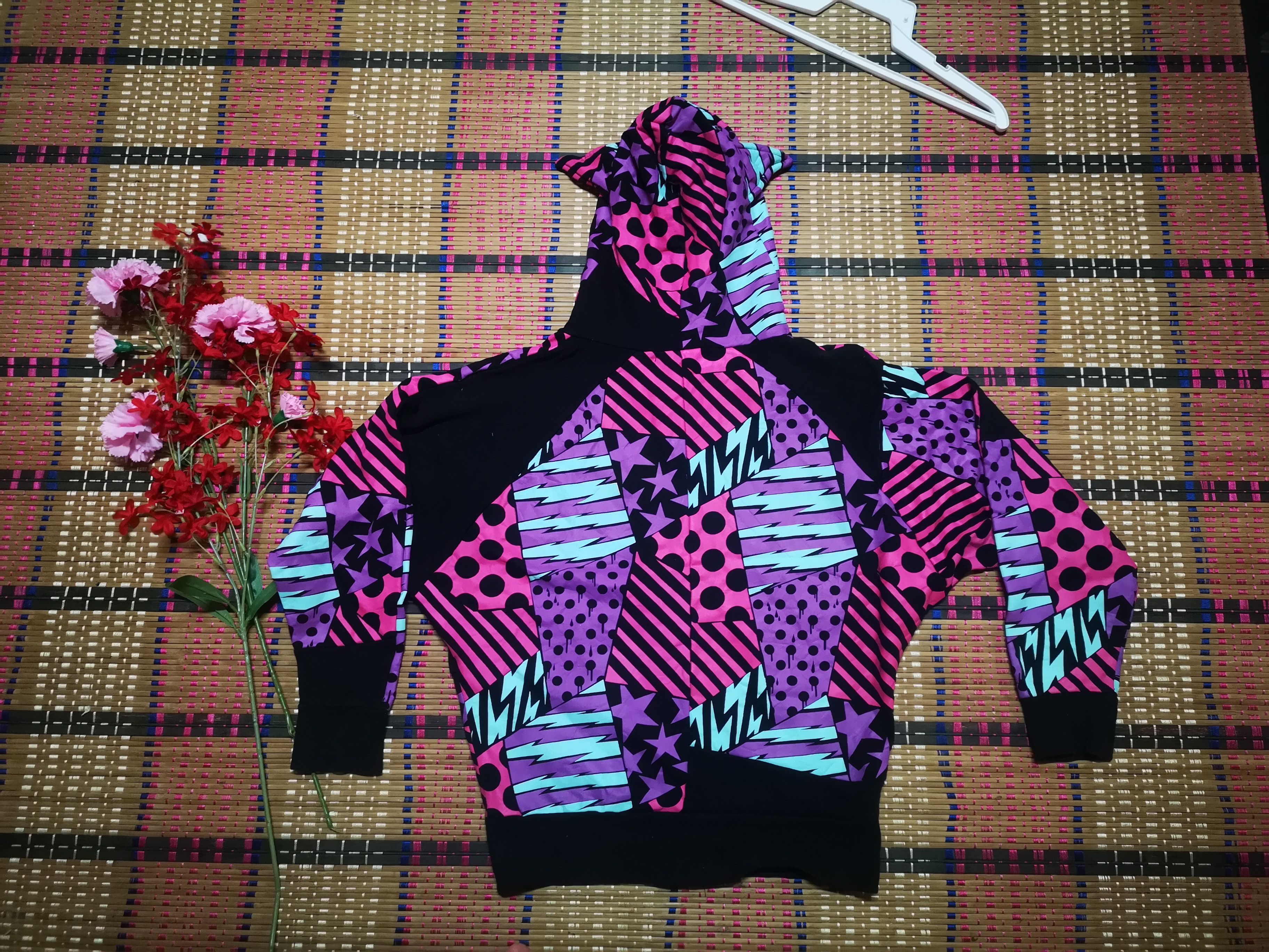 Japanese Brand JAG Patchwork zipper hoodie Size US M / EU 48-50 / 2 - 4 Thumbnail