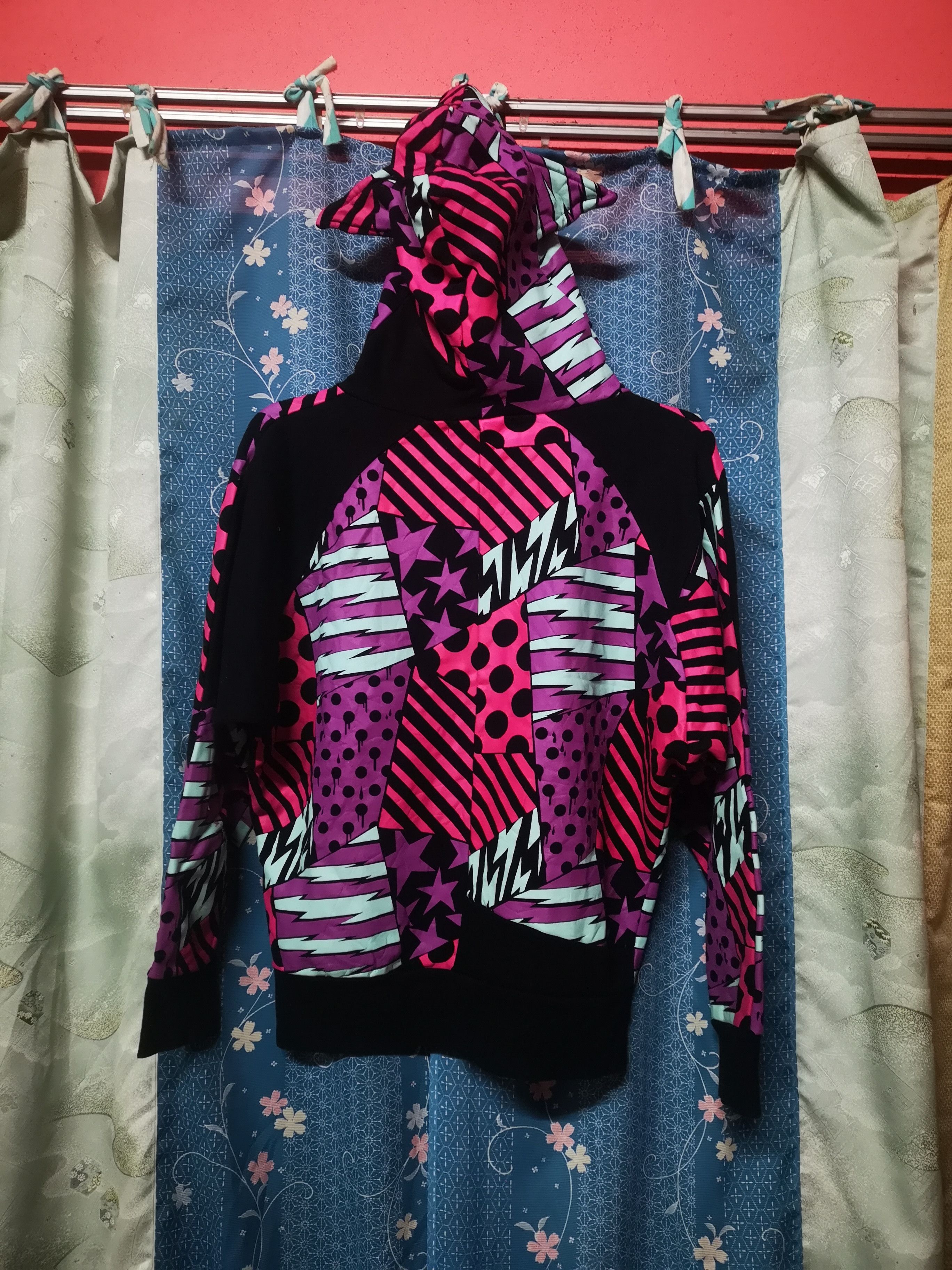 Japanese Brand JAG Patchwork zipper hoodie Size US M / EU 48-50 / 2 - 2 Thumbnail