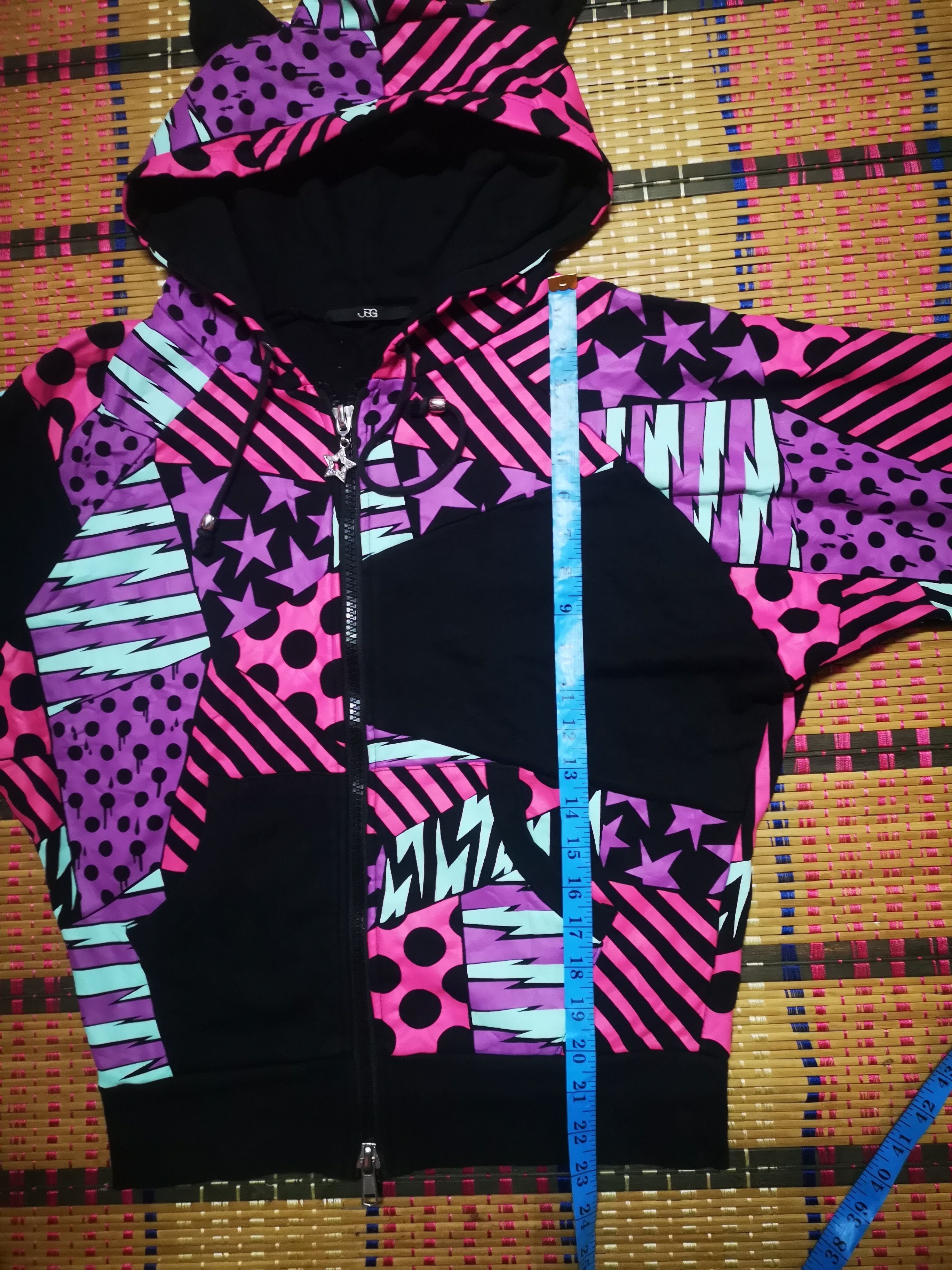 Japanese Brand JAG Patchwork zipper hoodie Size US M / EU 48-50 / 2 - 13 Thumbnail