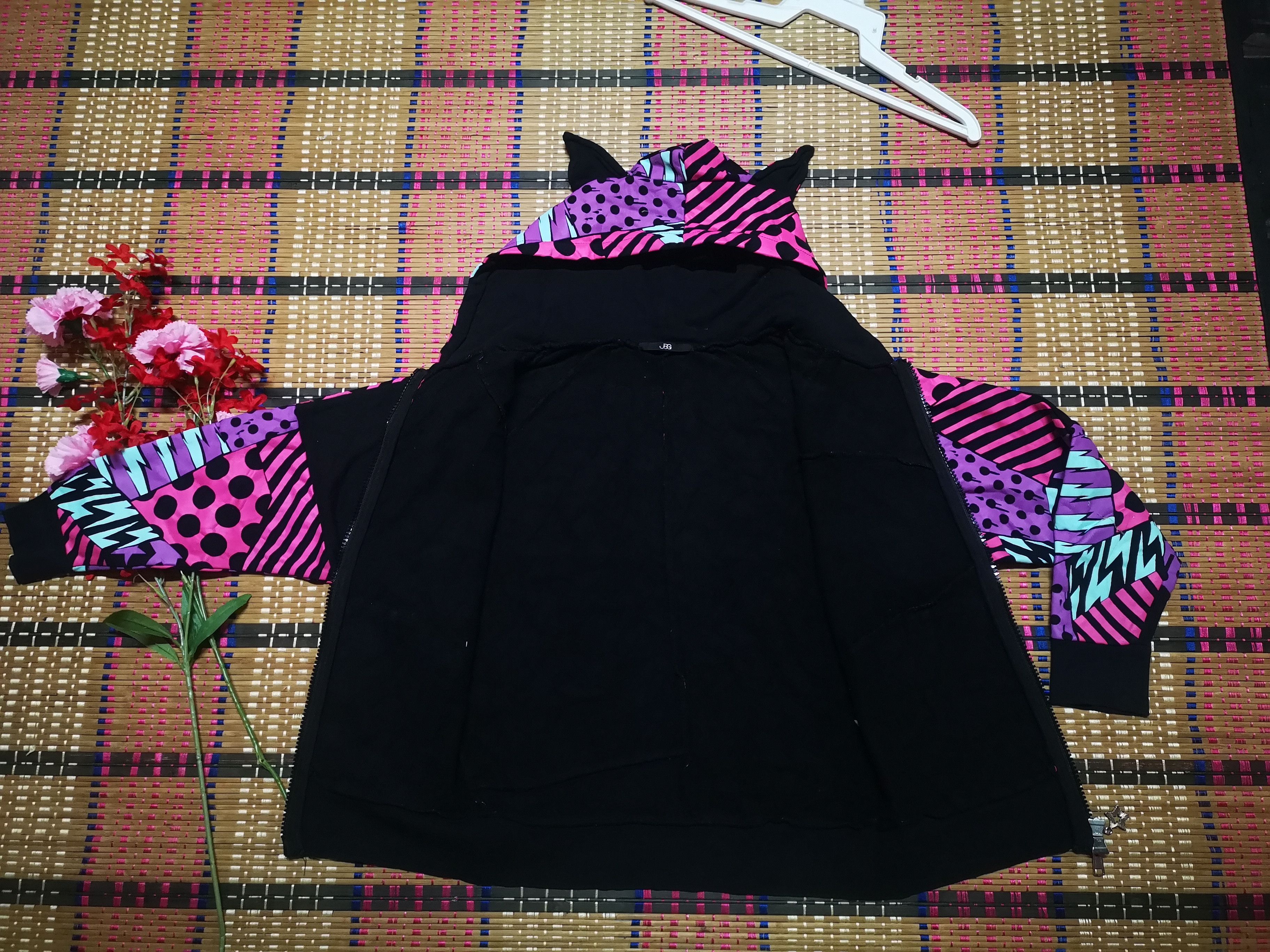 Japanese Brand JAG Patchwork zipper hoodie Size US M / EU 48-50 / 2 - 6 Thumbnail