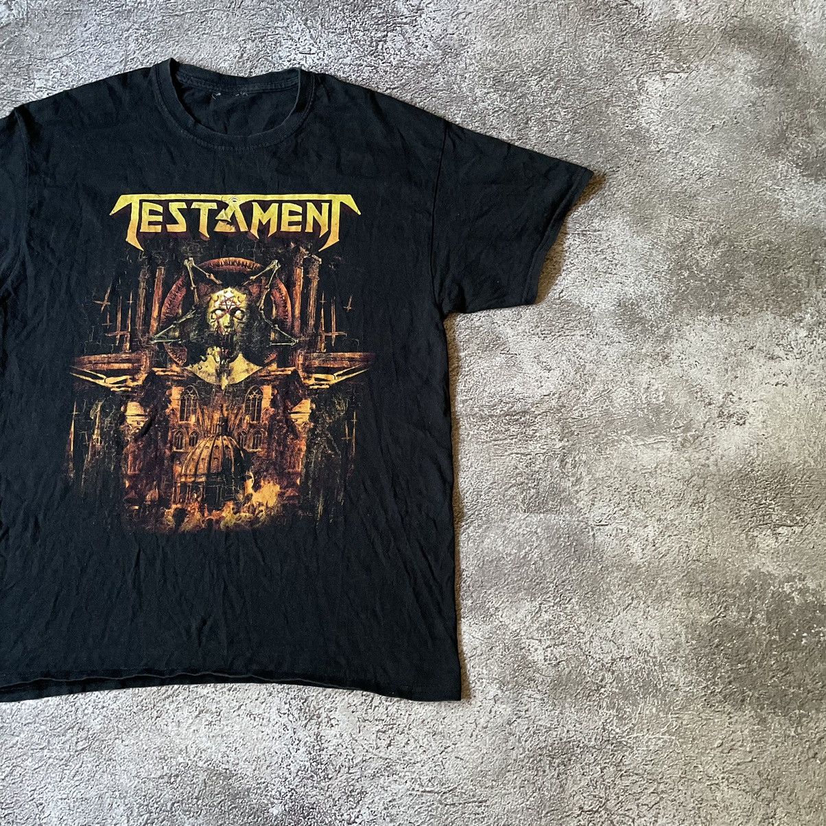 Vintage Vintage Testament Band Tee Graphic Skull Horror Grunge L Size US L / EU 52-54 / 3 - 3 Thumbnail