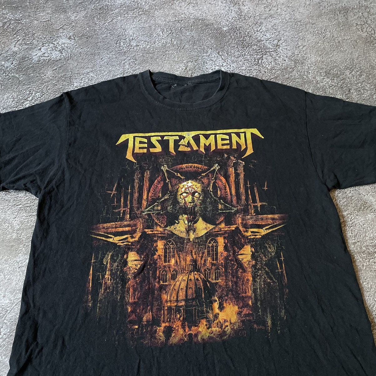 Vintage Vintage Testament Band Tee Graphic Skull Horror Grunge L Size US L / EU 52-54 / 3 - 5 Thumbnail