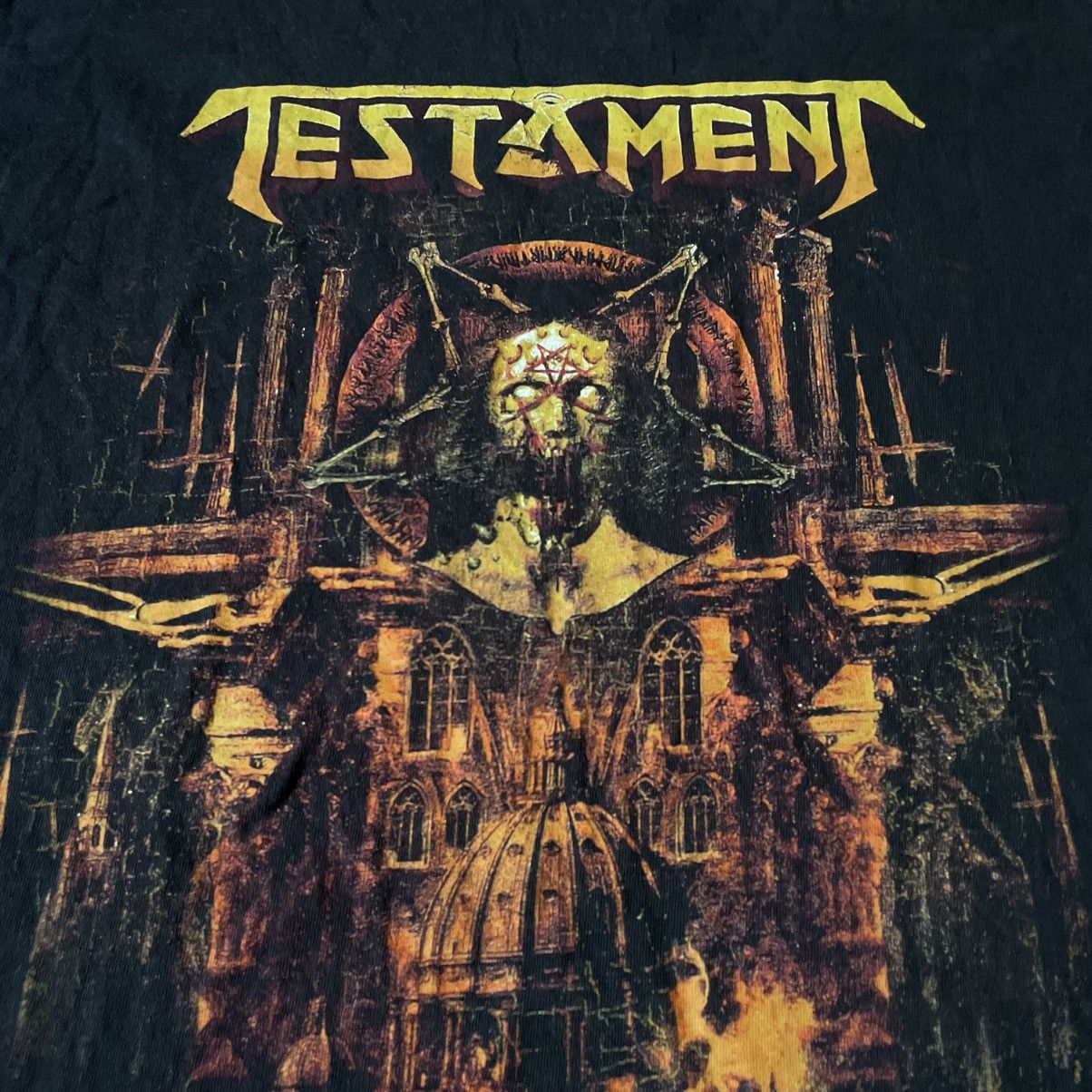 Vintage Vintage Testament Band Tee Graphic Skull Horror Grunge L Size US L / EU 52-54 / 3 - 6 Thumbnail