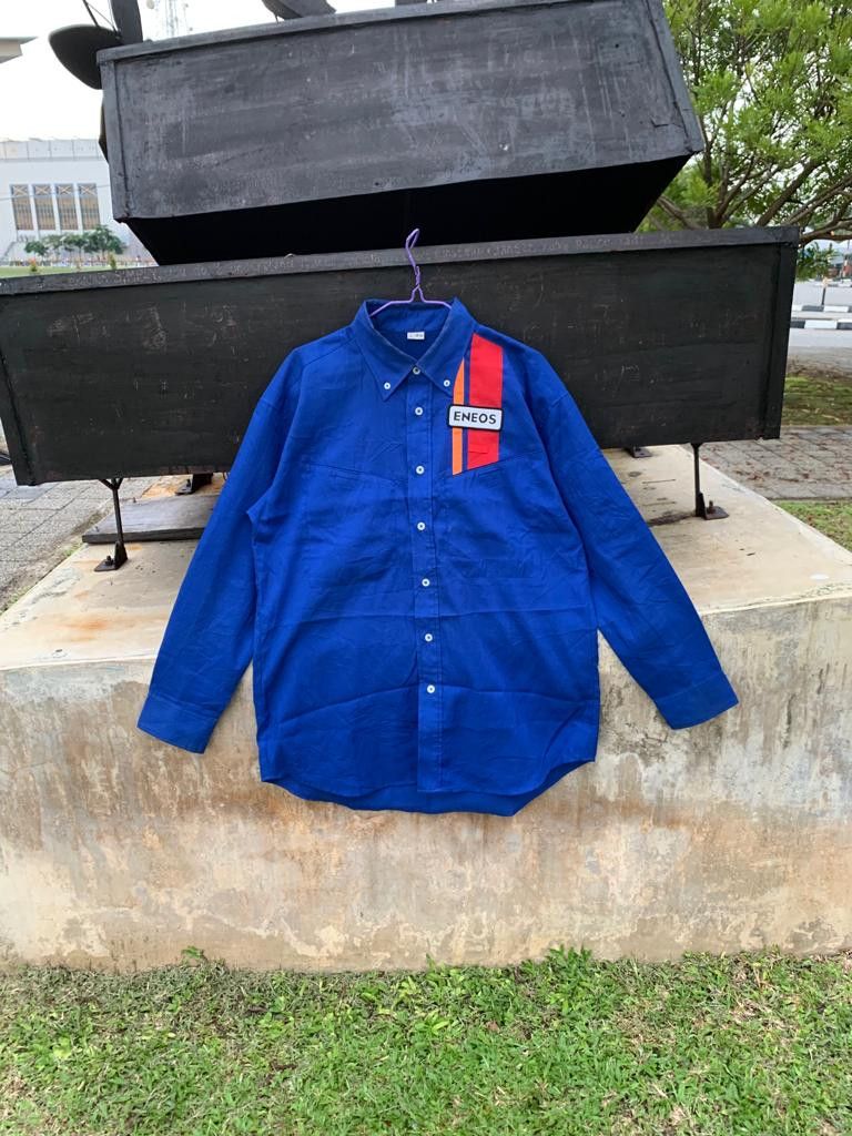 Japanese Brand × Vintage Eneos Long Sleeve Button up (bulk) Size US L / EU 52-54 / 3 - 3 Thumbnail