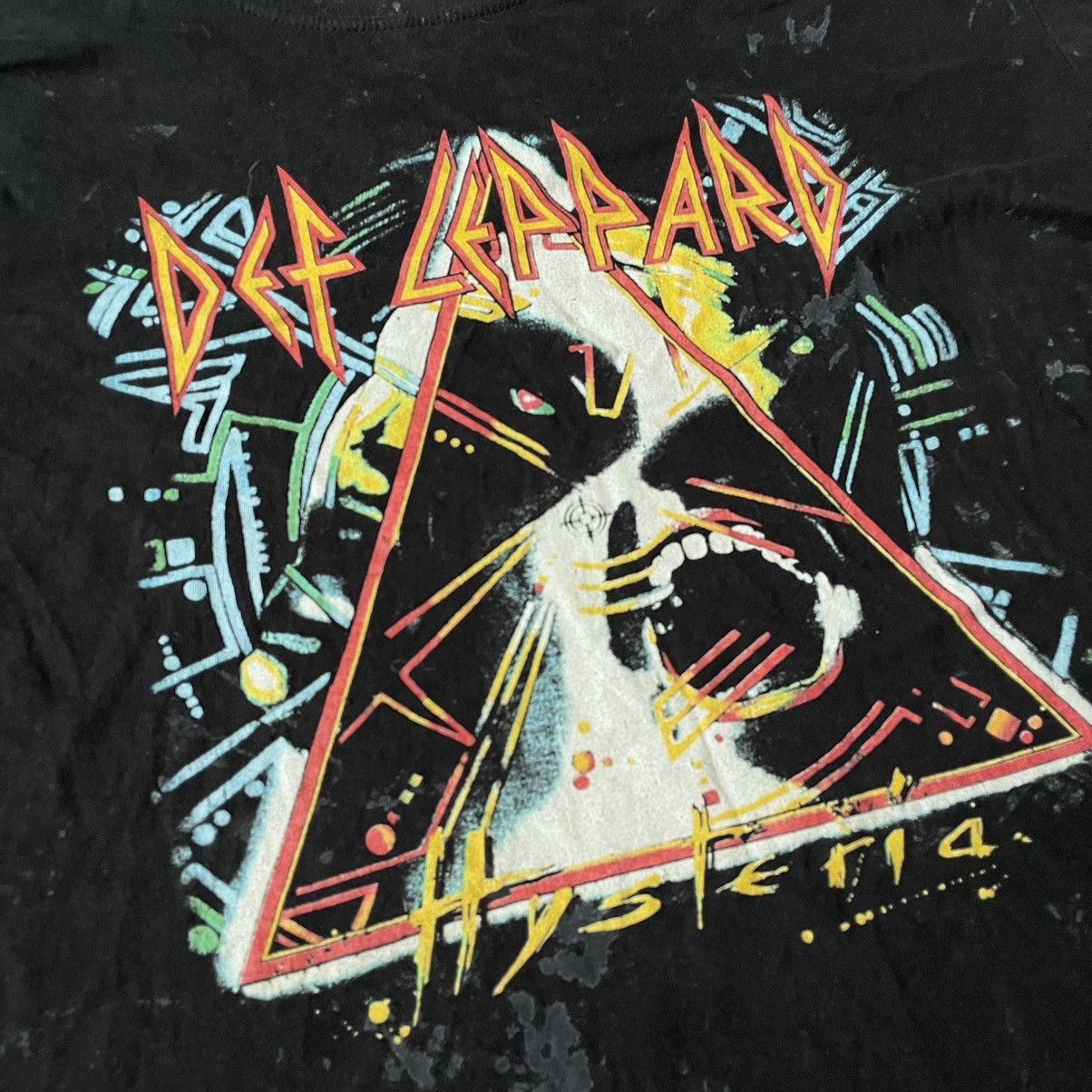Vintage Vintage 90s Def Leppard Graphic Tee Sun Faded Grunge Boxy XL Size US XL / EU 56 / 4 - 7 Thumbnail
