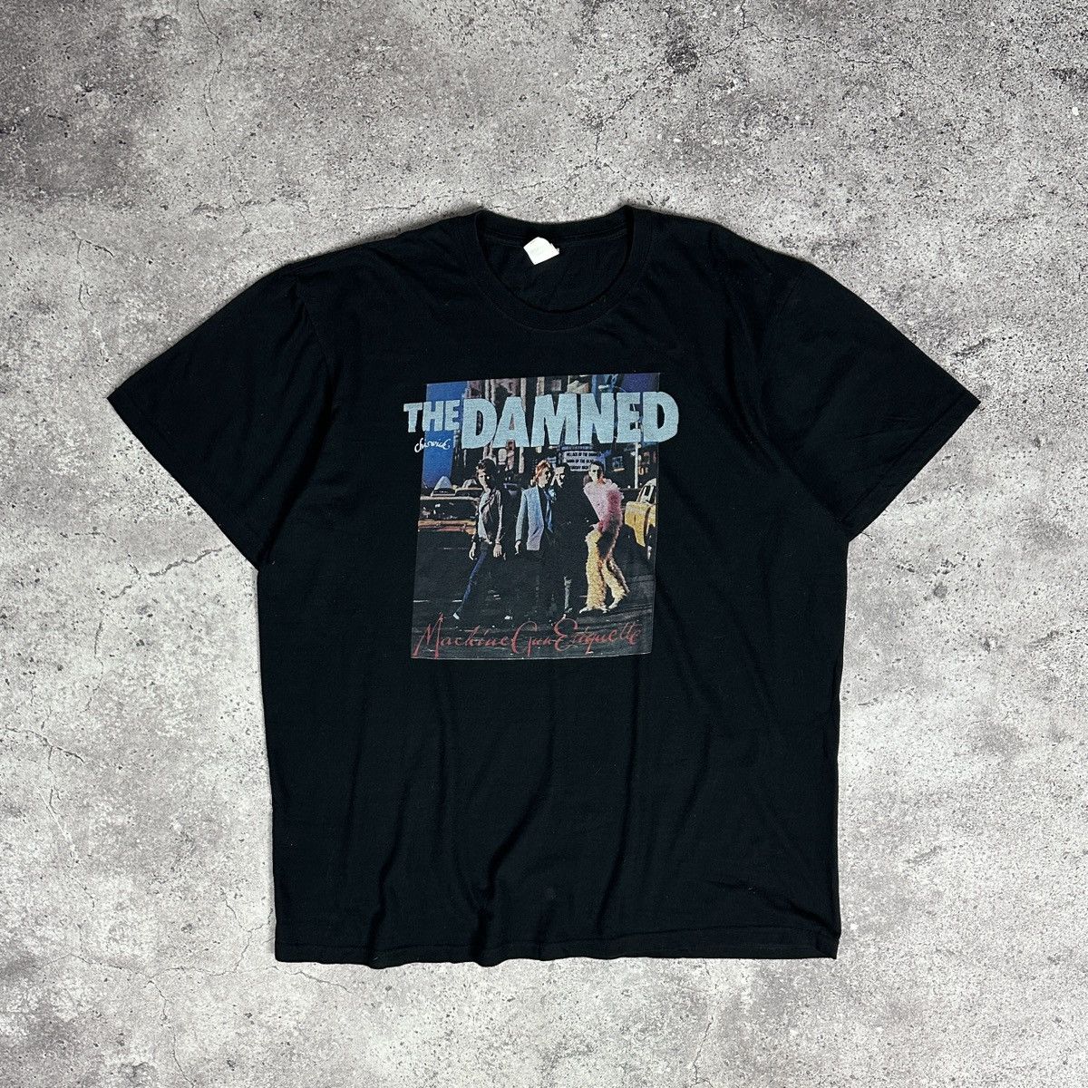Band Tees Vintage 00s The Damned Machine Gun Etiquette Rock tee OG y2k Size US XXL / EU 58 / 5 - 1 Thumbnail