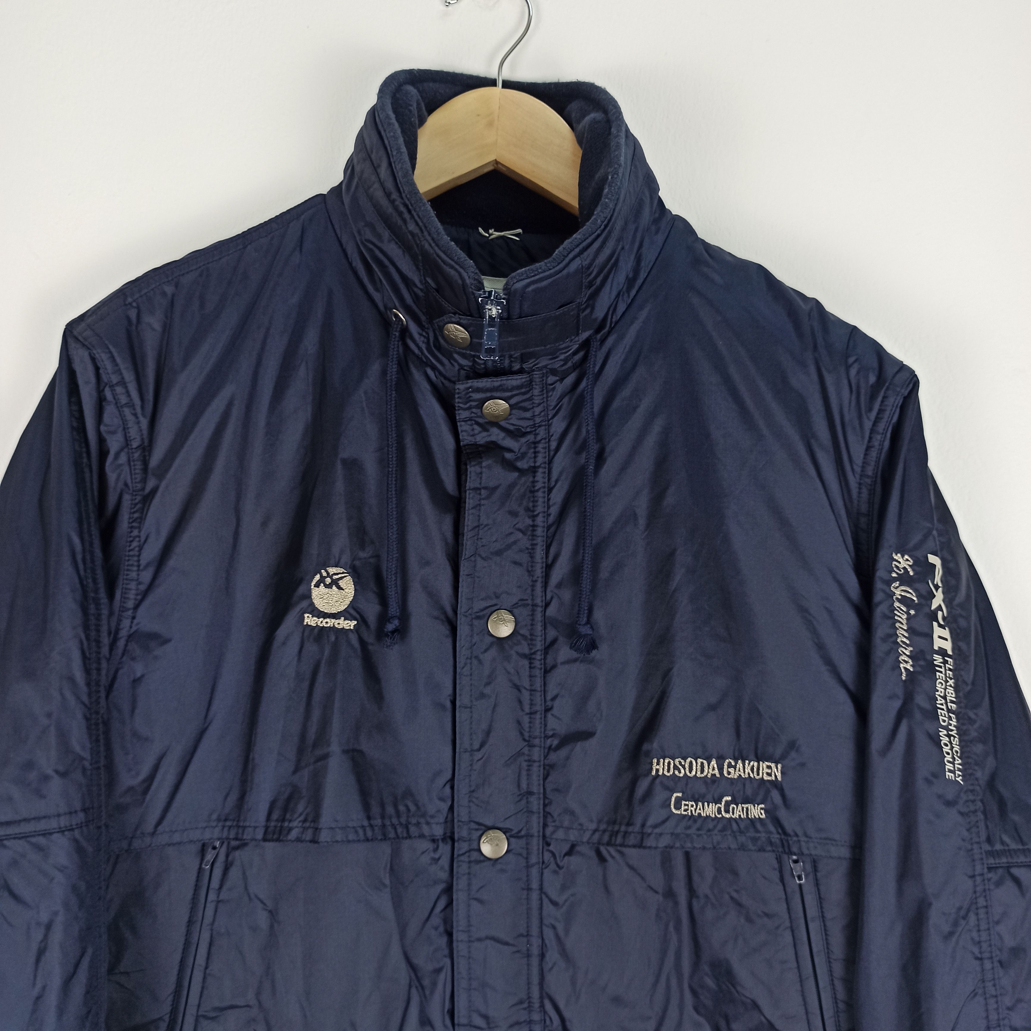 Asics Rare🔥 ASICS Recorder Bomber Jacket Hoodie Japan Size US L / EU 52-54 / 3 - 2 Thumbnail
