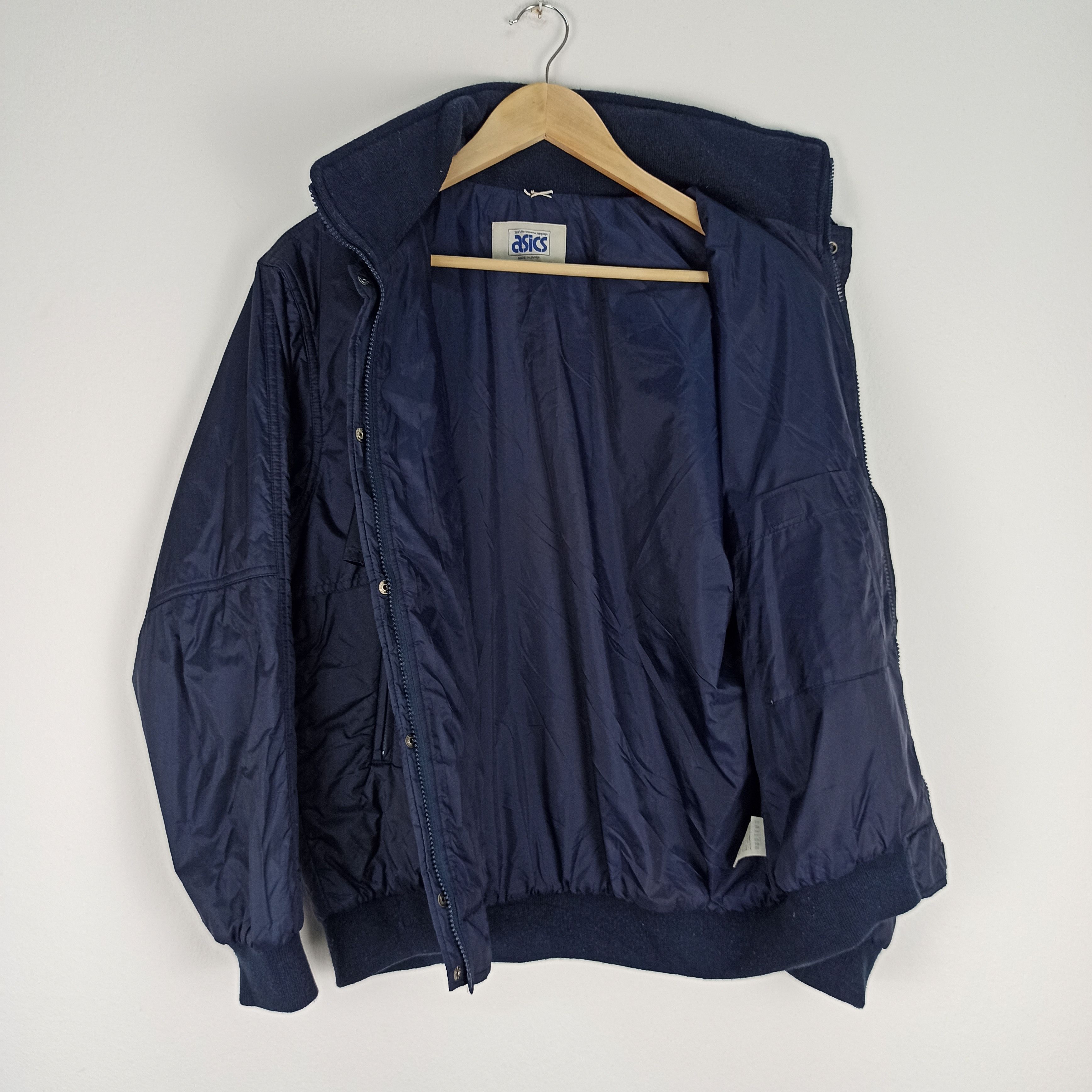 Asics Rare🔥 ASICS Recorder Bomber Jacket Hoodie Japan Size US L / EU 52-54 / 3 - 7 Thumbnail