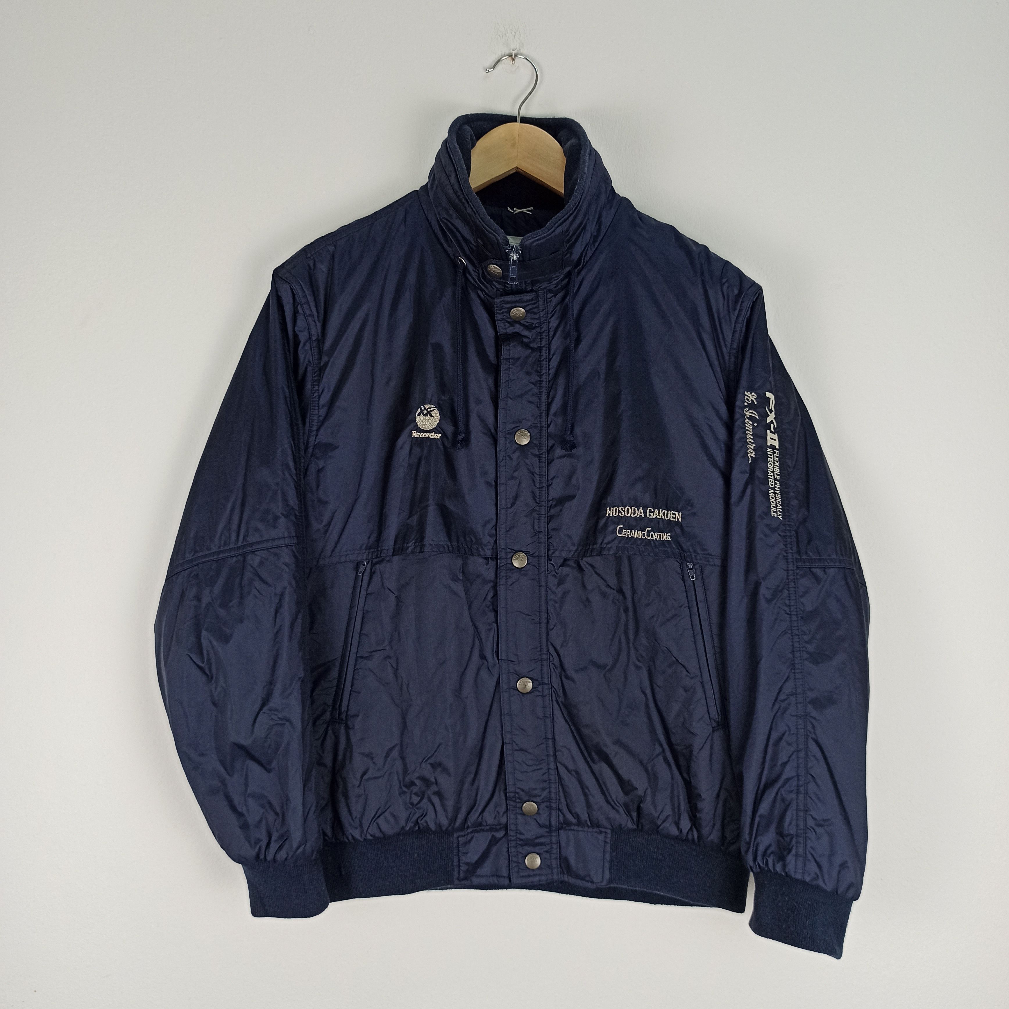 Rare🔥 ASICS Recorder Bomber Jacket Hoodie Japan