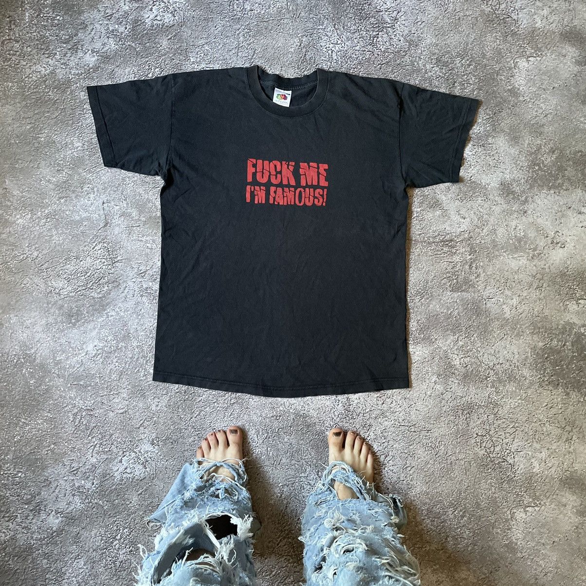 Vintage Vintage Y2K Graphic Tee Statement Print Streetwear Black L Size US L / EU 52-54 / 3 - 1 Thumbnail