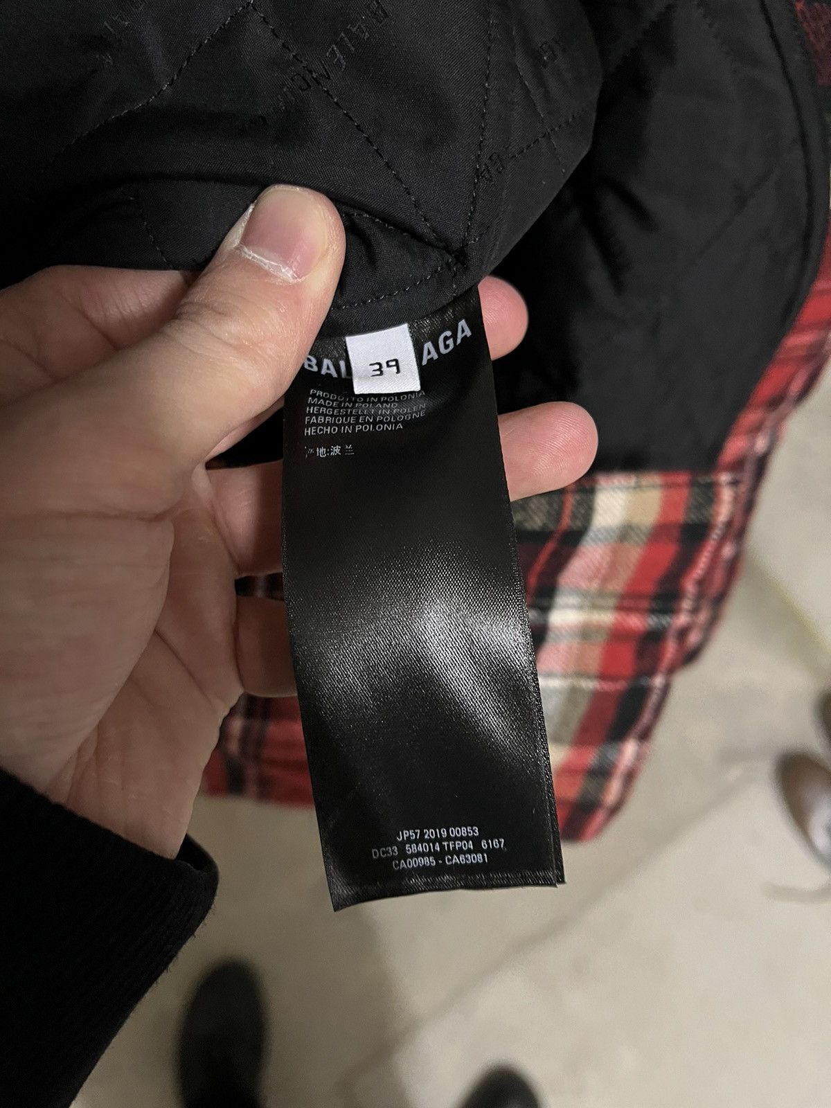 Balenciaga Checked Flannel Padded Shirt Jacket Size US XL / EU 56 / 4 - 4 Thumbnail