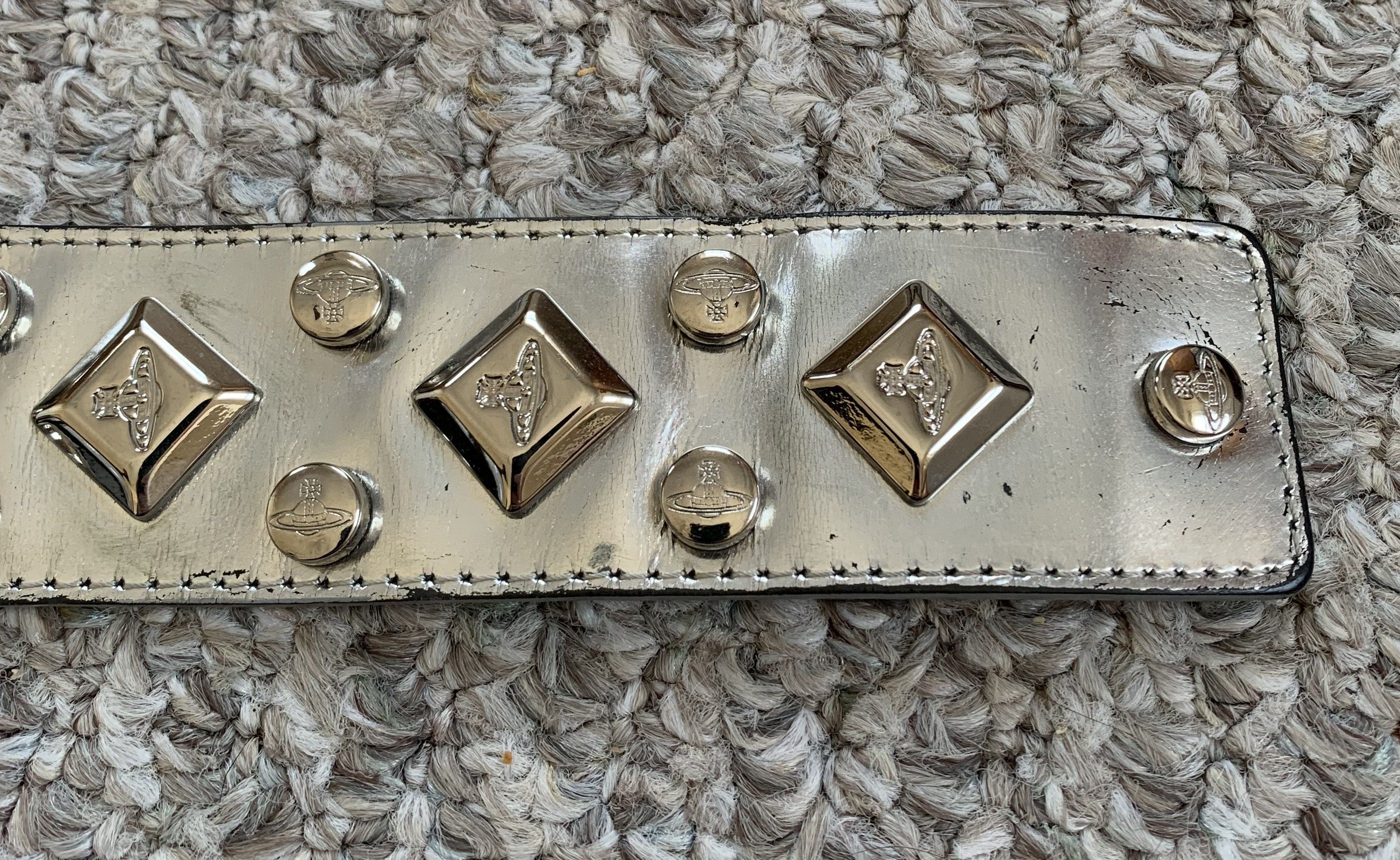 Vivienne Westwood S/S 2003 Vivienne Westwood Studded Leather Orb Bracelet Size ONE SIZE - 3 Thumbnail