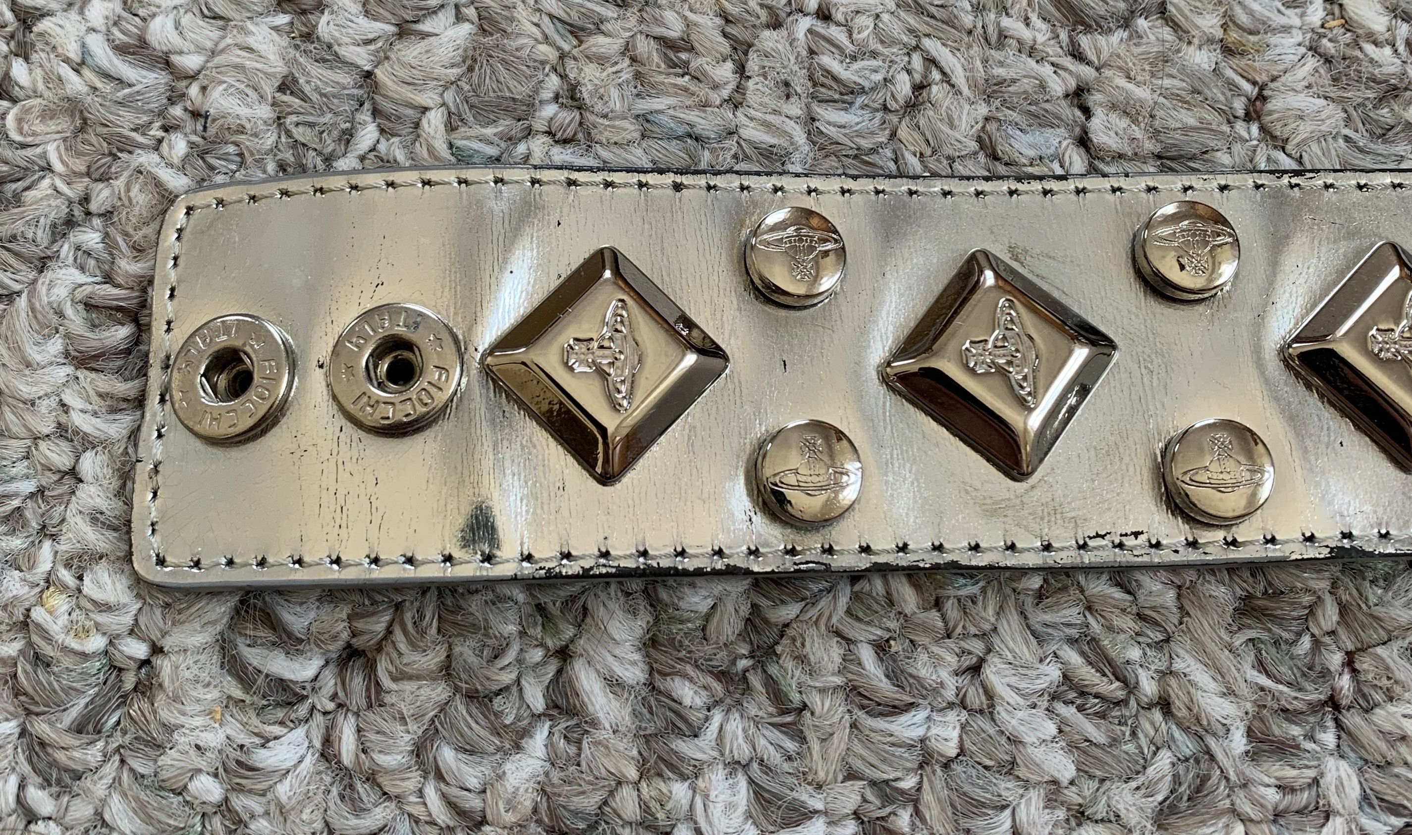 Vivienne Westwood S/S 2003 Vivienne Westwood Studded Leather Orb Bracelet Size ONE SIZE - 2 Thumbnail