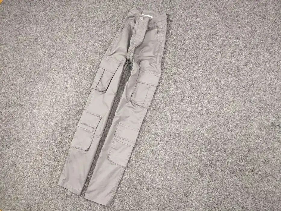 Japanese Brand Vintage 90's Japanese Bondage Zip Bootcut Gray Cargo Pants Size US 30 / EU 46 - 2 Thumbnail