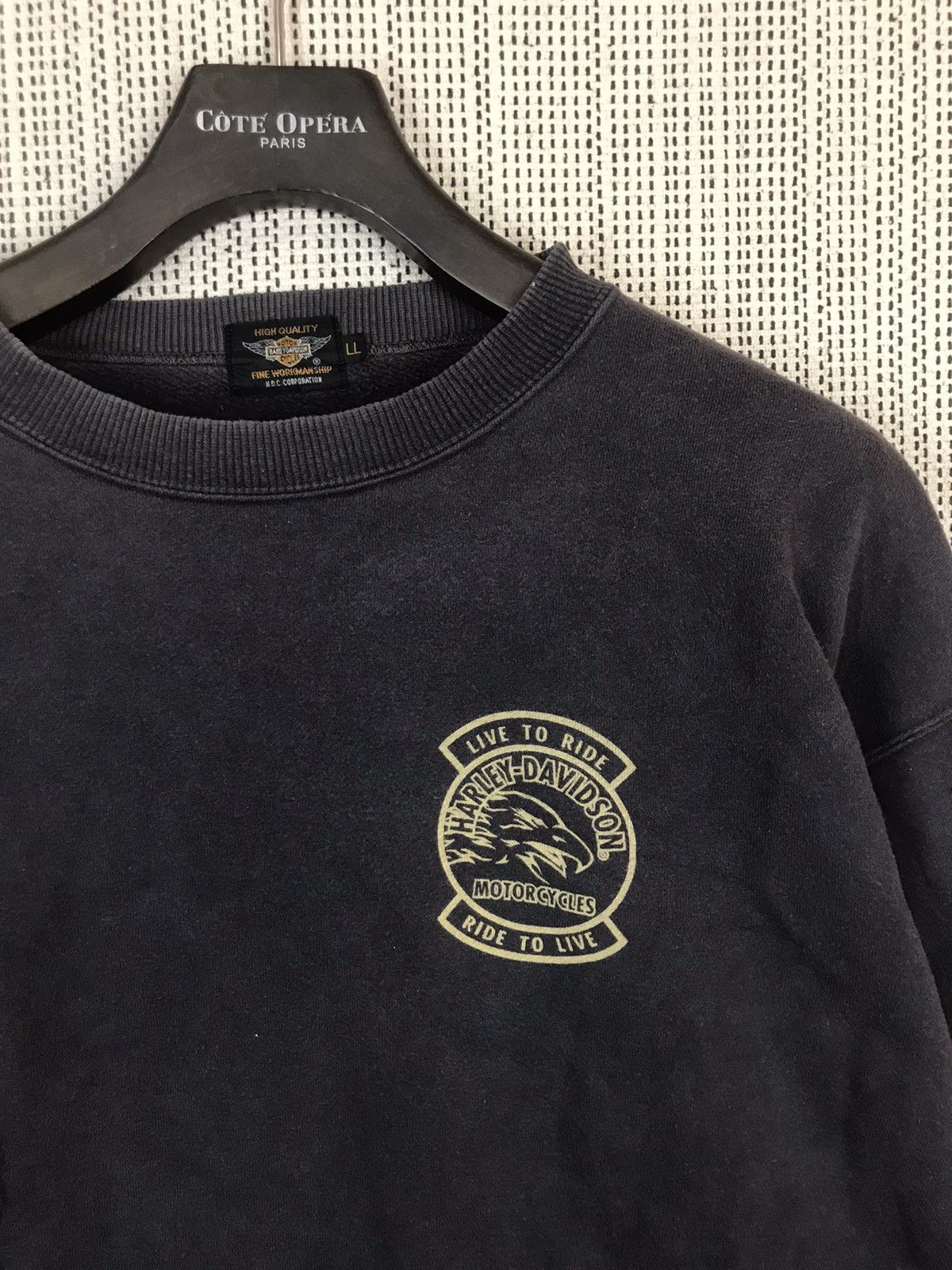 Harley Davidson × Vintage ‼️VTG HARLEY DAVIDSON MOTORCYCLES SWEATSHIRT‼️ Size US XL / EU 56 / 4 - 3 Thumbnail