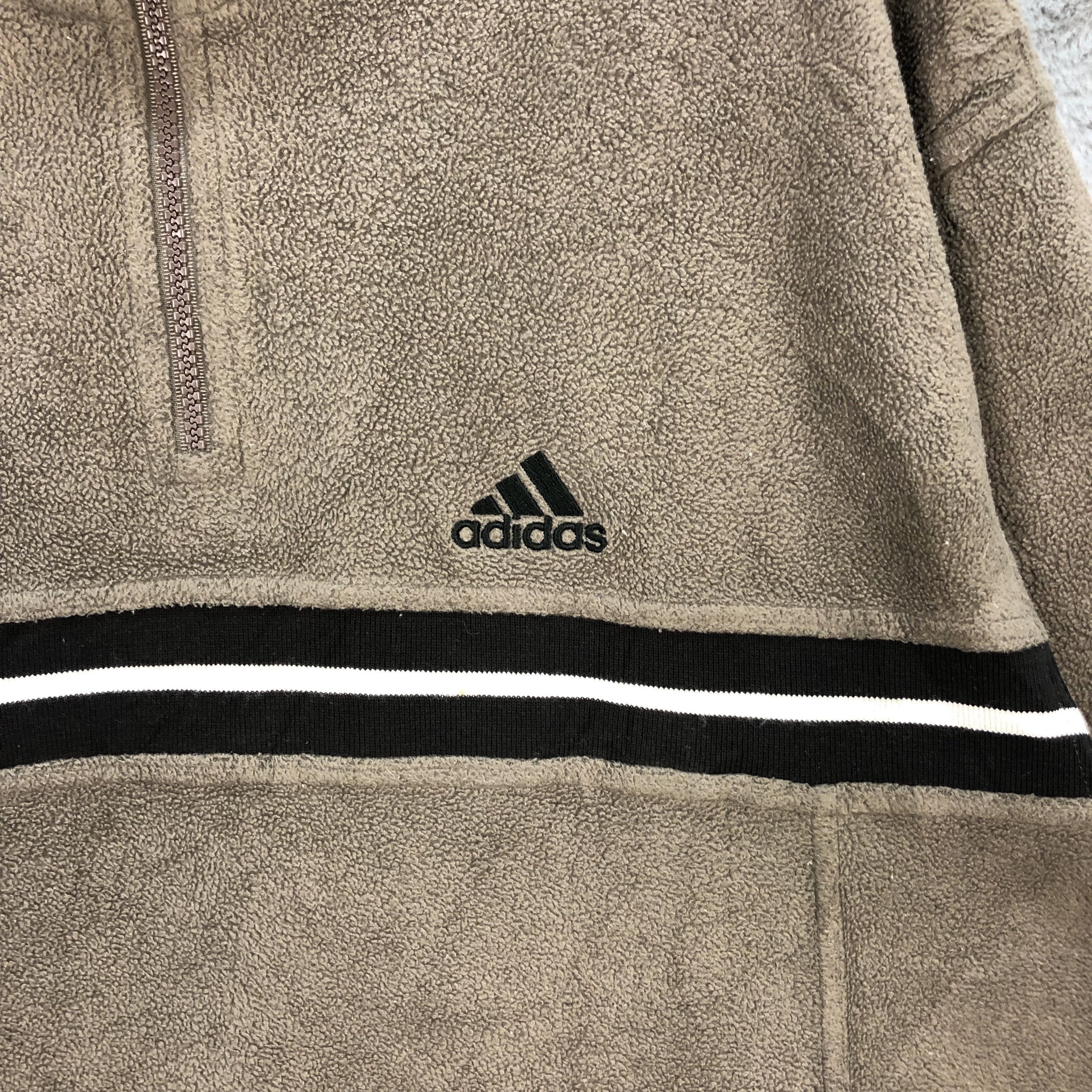 Adidas Vintage 90's Adidas Turtle Neck Pullover Fleece #5689-202 Size US L / EU 52-54 / 3 - 3 Thumbnail