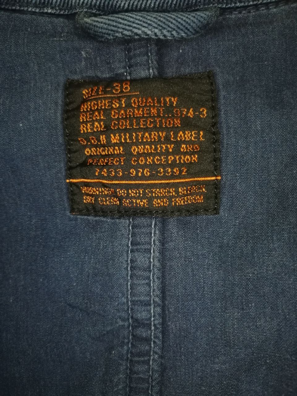 Indigo Vintage Military Indigo Jacket Size US L / EU 52-54 / 3 - 4 Thumbnail