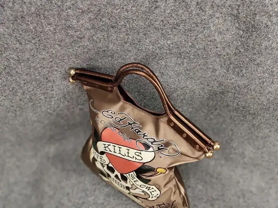 Ed Hardy Vintage Ed Hardy x Christian Audigier Logo Purse Bag Y2K Size ONE SIZE - 5 Thumbnail