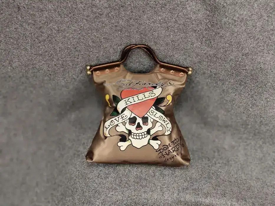 Ed Hardy Vintage Ed Hardy x Christian Audigier Logo Purse Bag Y2K Size ONE SIZE - 1 Thumbnail