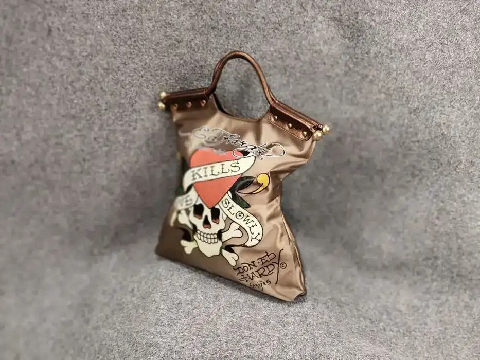 Ed Hardy Vintage Ed Hardy x Christian Audigier Logo Purse Bag Y2K Size ONE SIZE - 3 Thumbnail