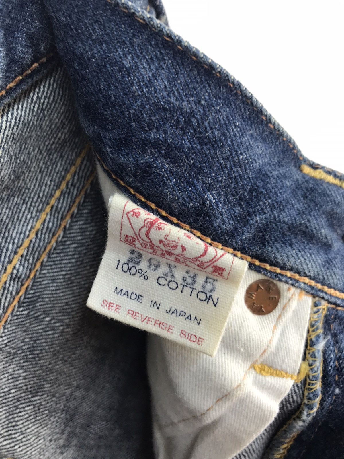 Evisu Vintage 90s Evisu Lot 2001 Made In Japan Denim Jeans Size US 29 - 9 Thumbnail