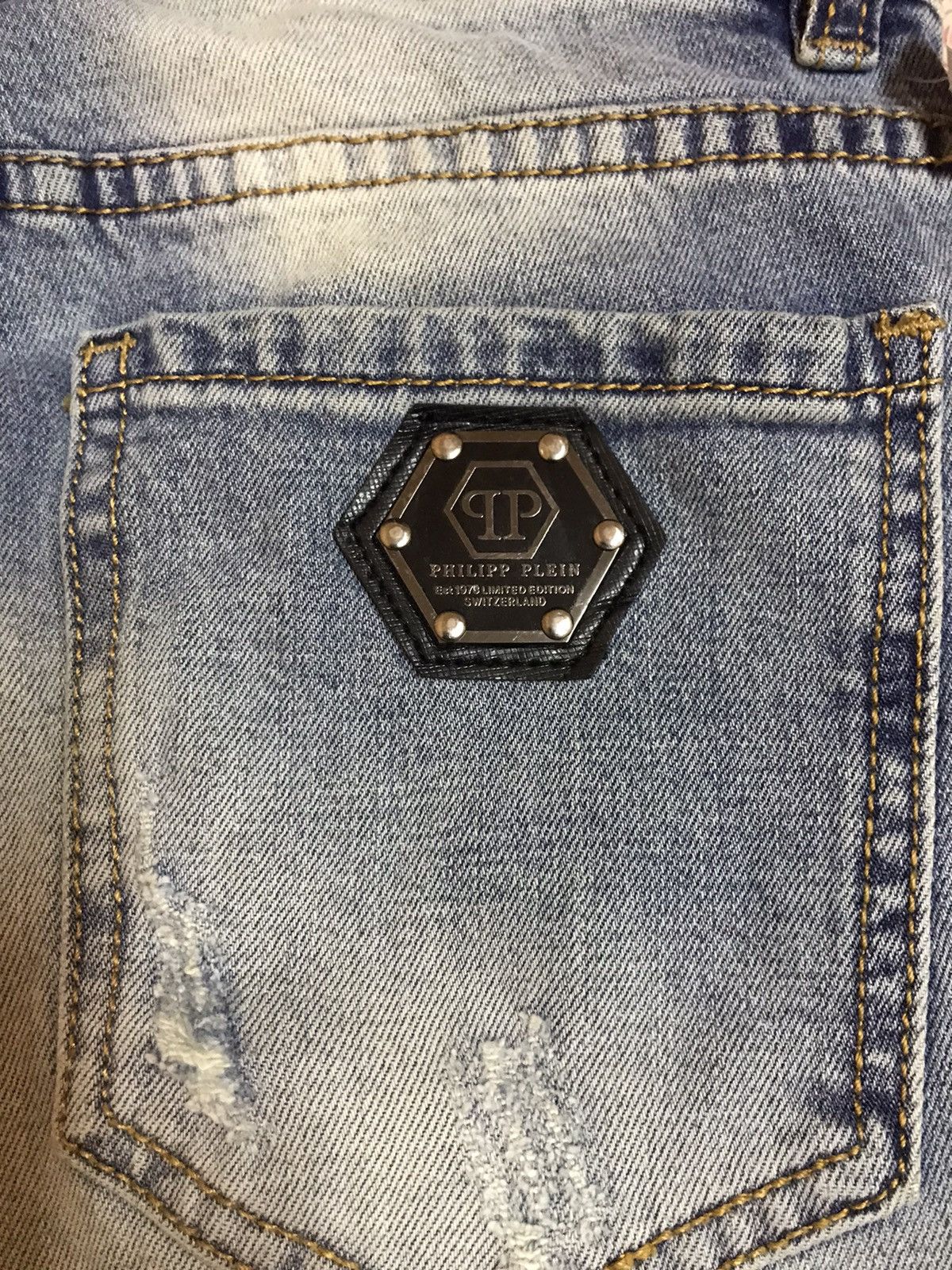 Japanese Brand × Philipp Plein Philipp plein jean skull Size US 29 - 8 Thumbnail