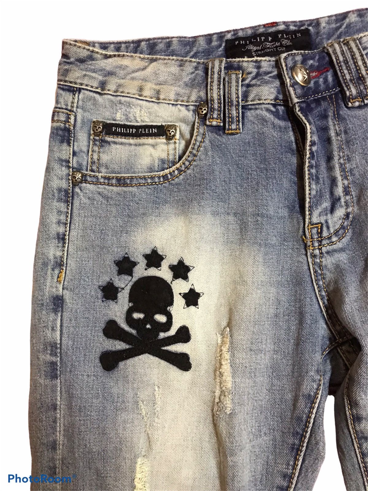 Japanese Brand × Philipp Plein Philipp plein jean skull Size US 29 - 5 Thumbnail
