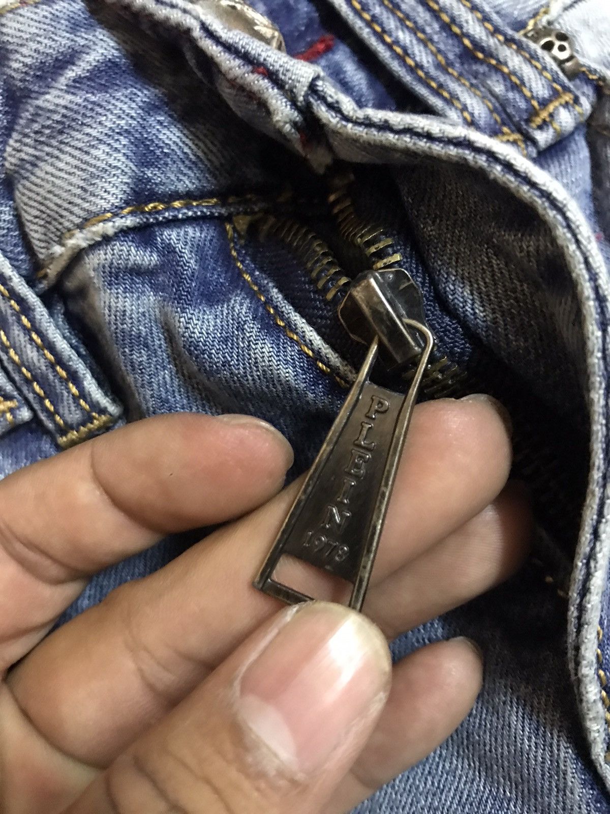 Japanese Brand × Philipp Plein Philipp plein jean skull Size US 29 - 10 Thumbnail