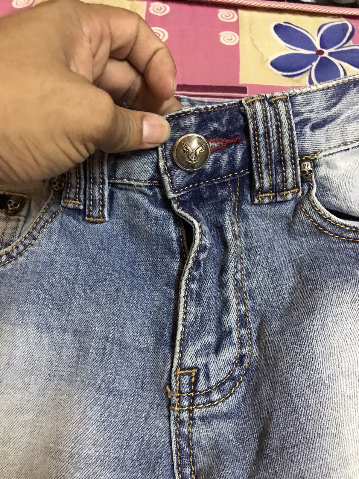Japanese Brand × Philipp Plein Philipp plein jean skull Size US 29 - 9 Thumbnail