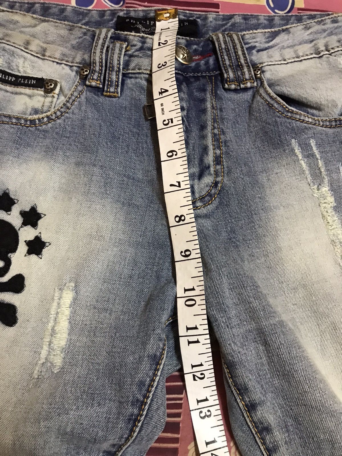 Japanese Brand × Philipp Plein Philipp plein jean skull Size US 29 - 7 Thumbnail