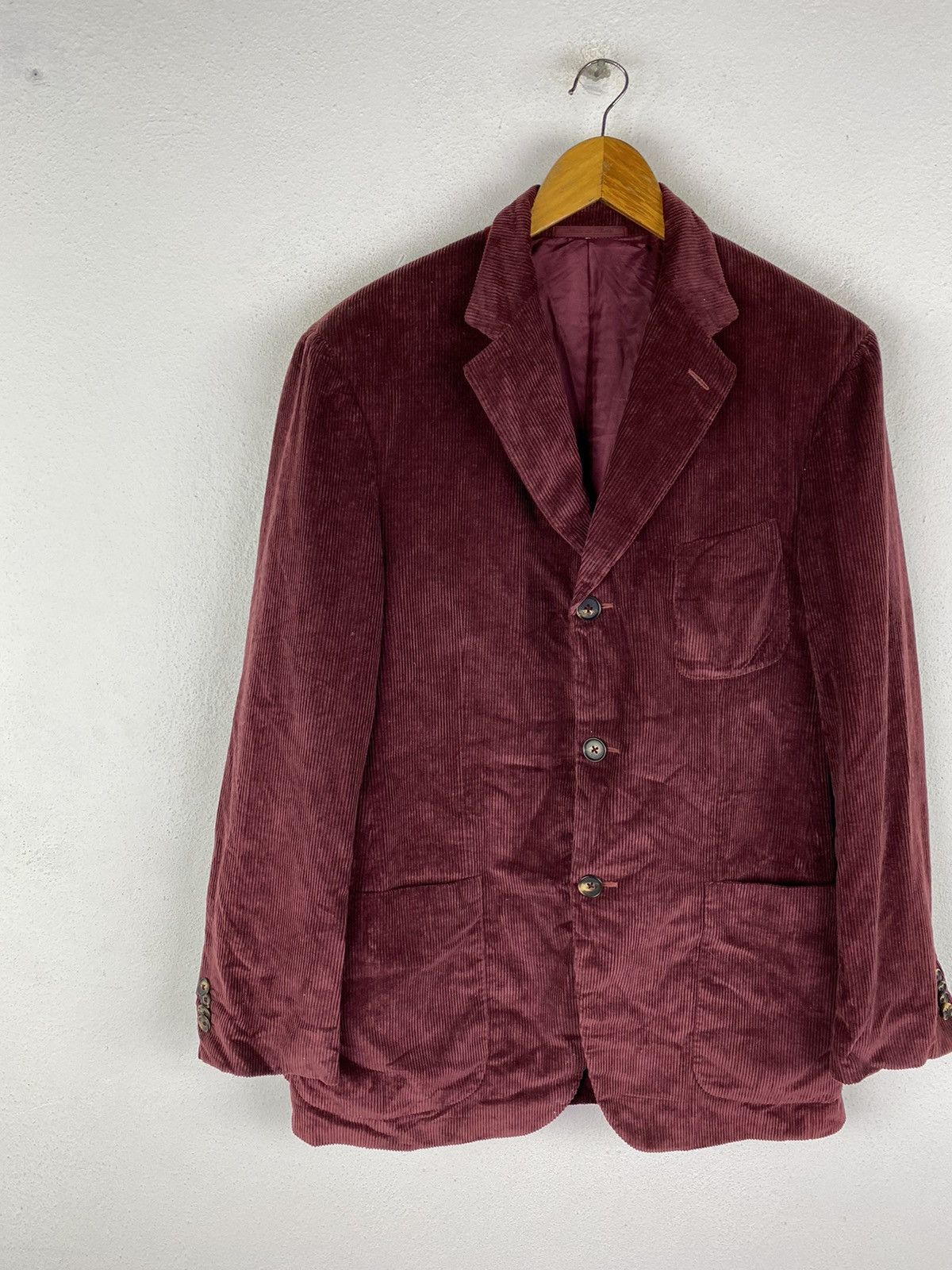 Isaia × Isaia Napolii 🔥DHL SHIPPPING🔥ISAIA NAPOLI CORDUROY MADE IN ITALY Size US M / EU 48-50 / 2 - 4 Thumbnail