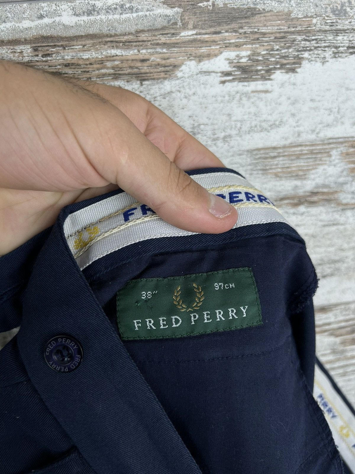 Fred Perry × Vintage Mens Vintage Fred Perry Shorts streetwear y2k rare Size US 38 / EU 54 - 11 Thumbnail