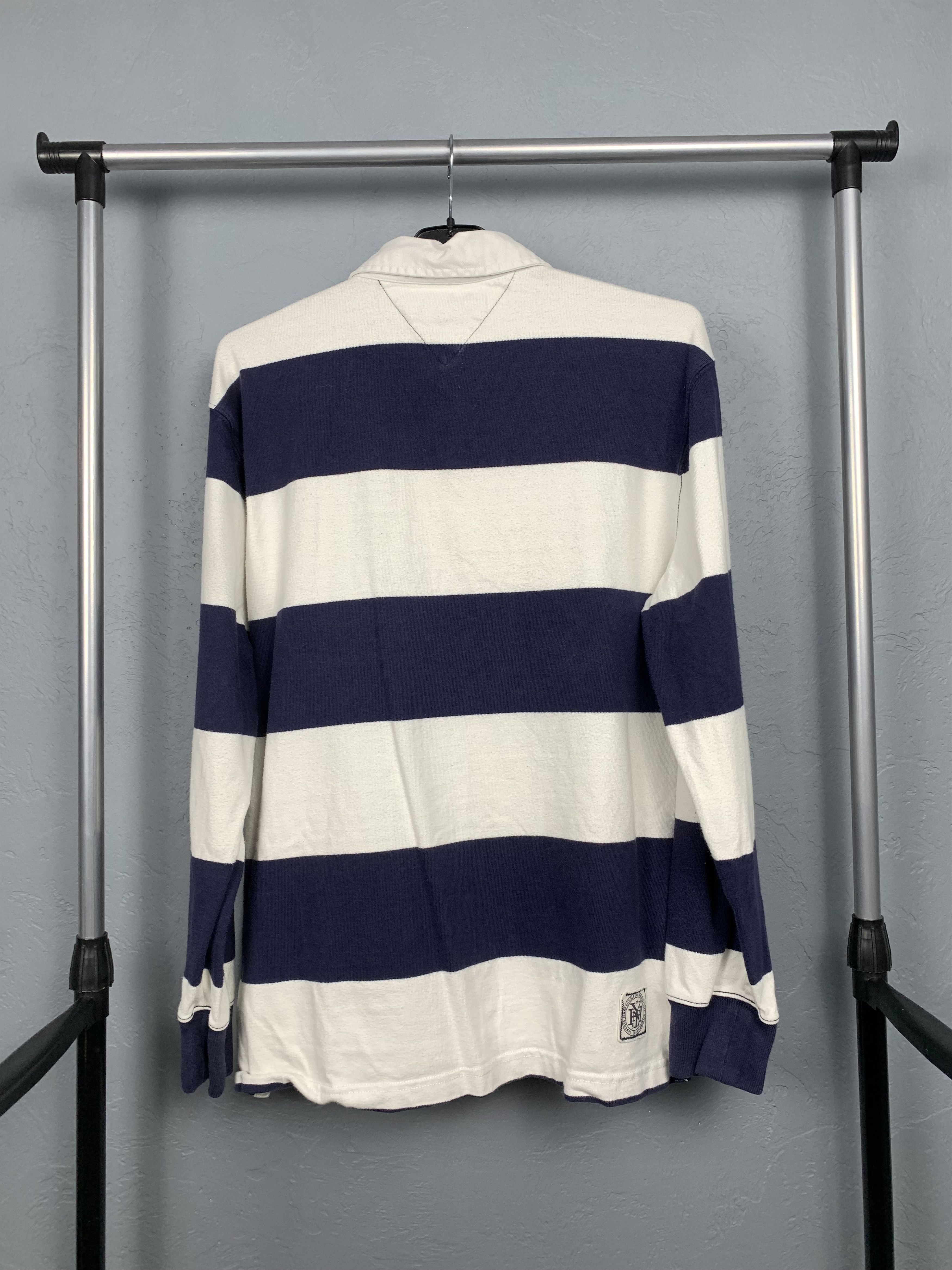 Tommy Hilfiger × Vintage Tommy Hilfiger Vintage Mens Rugby Long Sleeve Polo Shirt Size US L / EU 52-54 / 3 - 5 Thumbnail