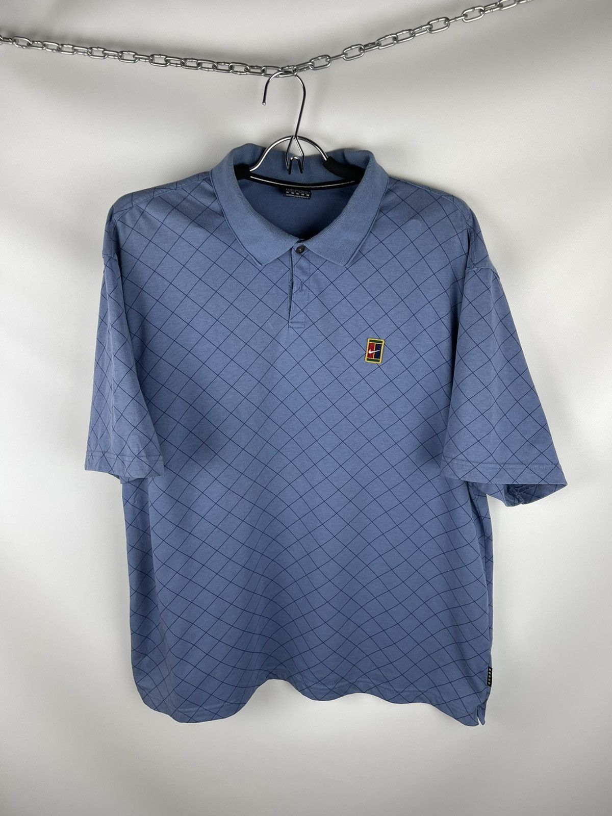 Nike Nike Vintage 90s challenge court tennis swoosh plaid polo Size US L / EU 52-54 / 3 - 1 Thumbnail