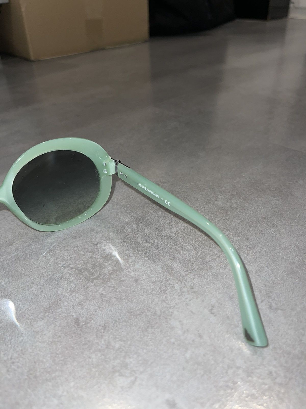 Emporio Armani Emporio Armani EA4009 5085/8E Turqoise Sunglasses Size ONE SIZE - 10 Thumbnail