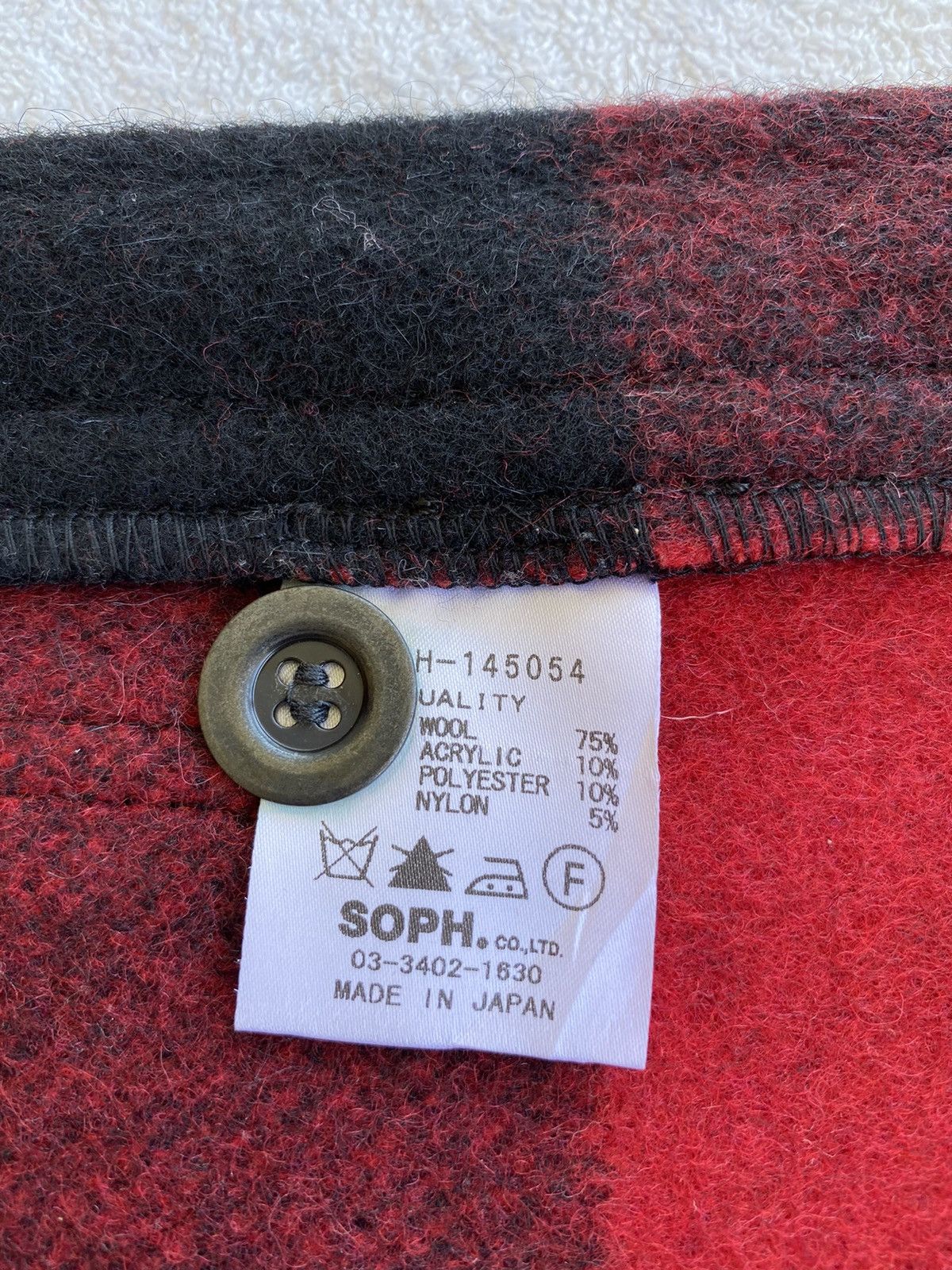 Sophnet. Sophnet. Uniform Experiment Wool Plaid Vest Size US S / EU 44-46 / 1 - 8 Thumbnail
