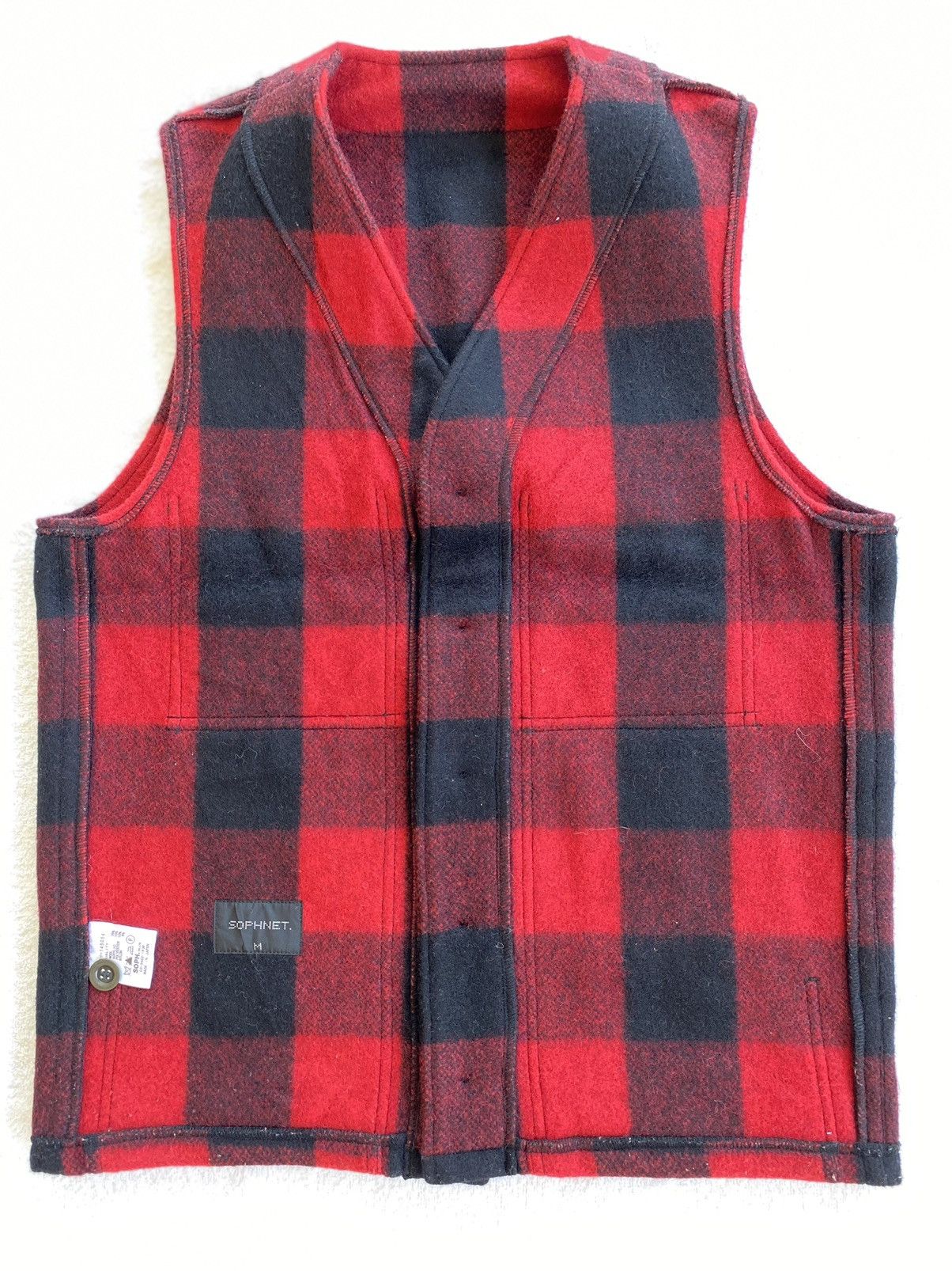 Sophnet. Sophnet. Uniform Experiment Wool Plaid Vest Size US S / EU 44-46 / 1 - 5 Thumbnail