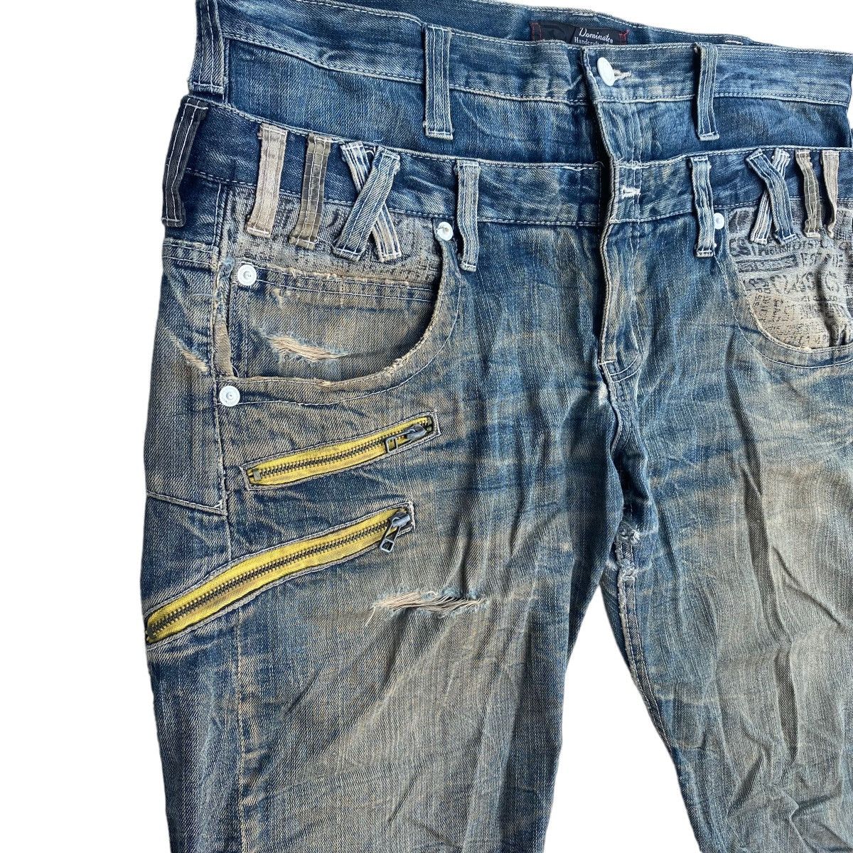 Seditionaries × Vintage Vtg Oversize Distressed Dominate Double Waist Denim Pants Size US 40 / EU 56 - 7 Thumbnail