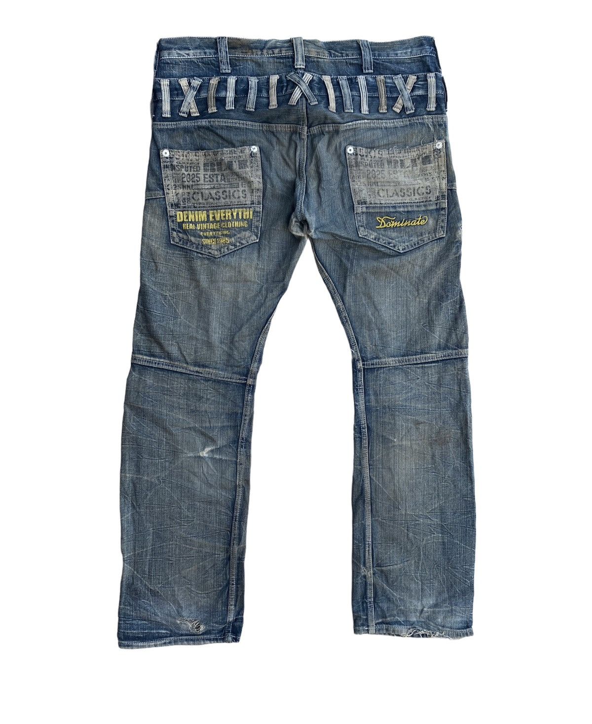 Seditionaries × Vintage Vtg Oversize Distressed Dominate Double Waist Denim Pants Size US 40 / EU 56 - 9 Thumbnail